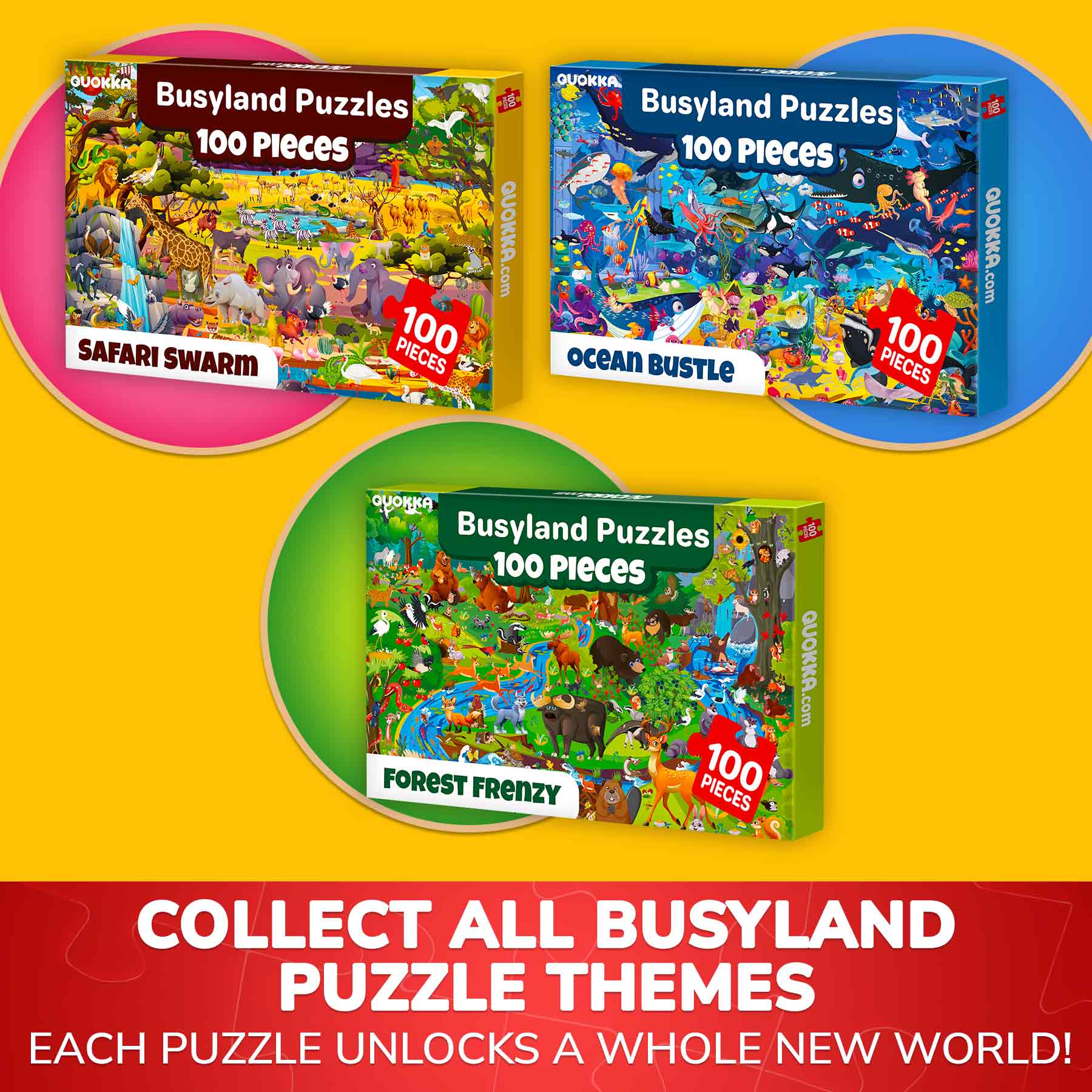100 Pcs Jigsaw Puzzle for Kids | Forest Animals Learning Game - Image 6