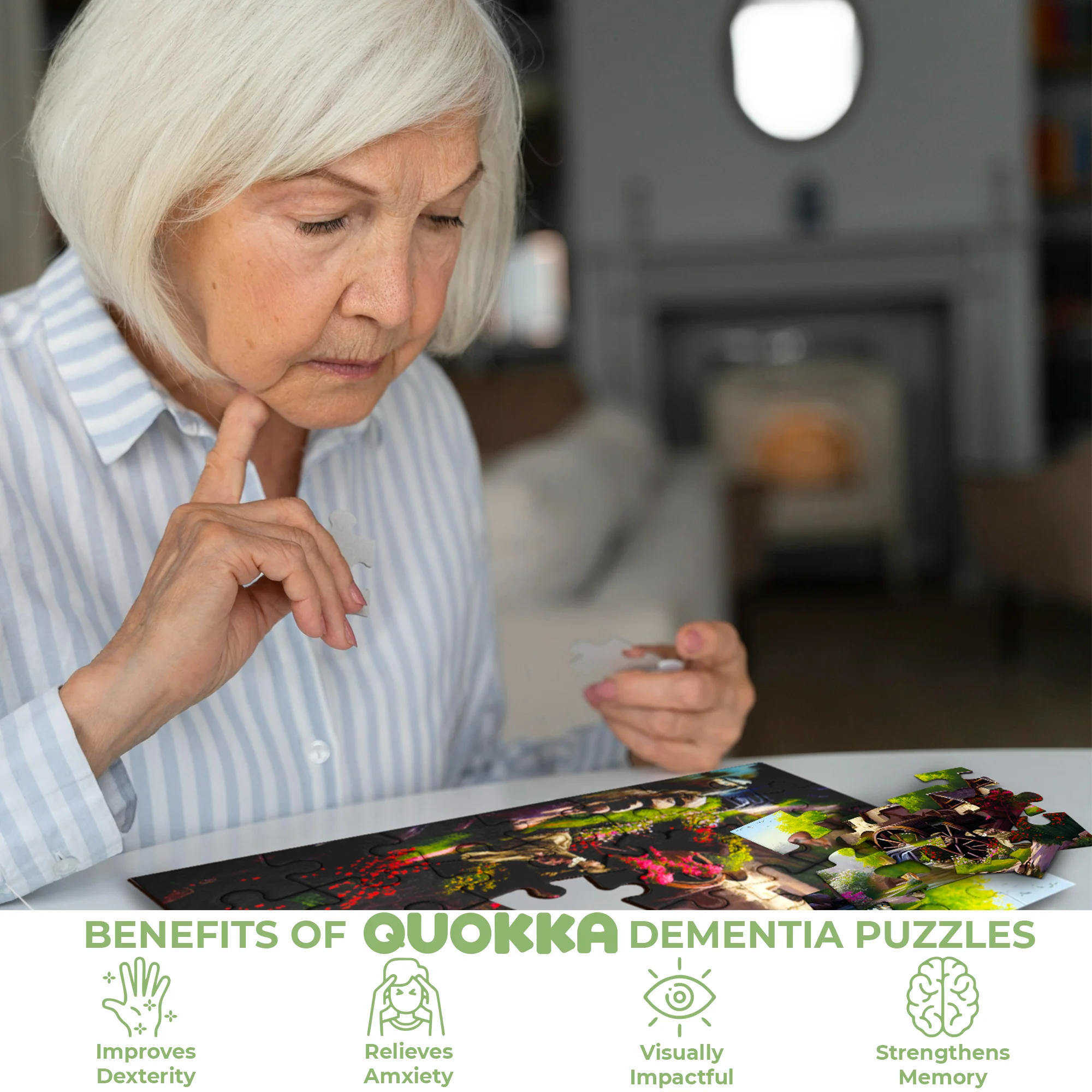 63 Piece Dementia Puzzles for Elderly | Riverside, Cats, and Platform - Image 5