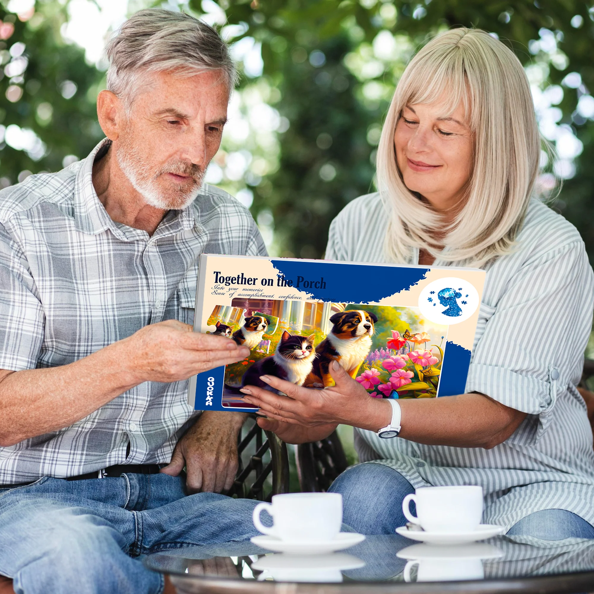 63 Piece Dementia Puzzles for Elderly | Riverside, Cats, and Platform - Image 6