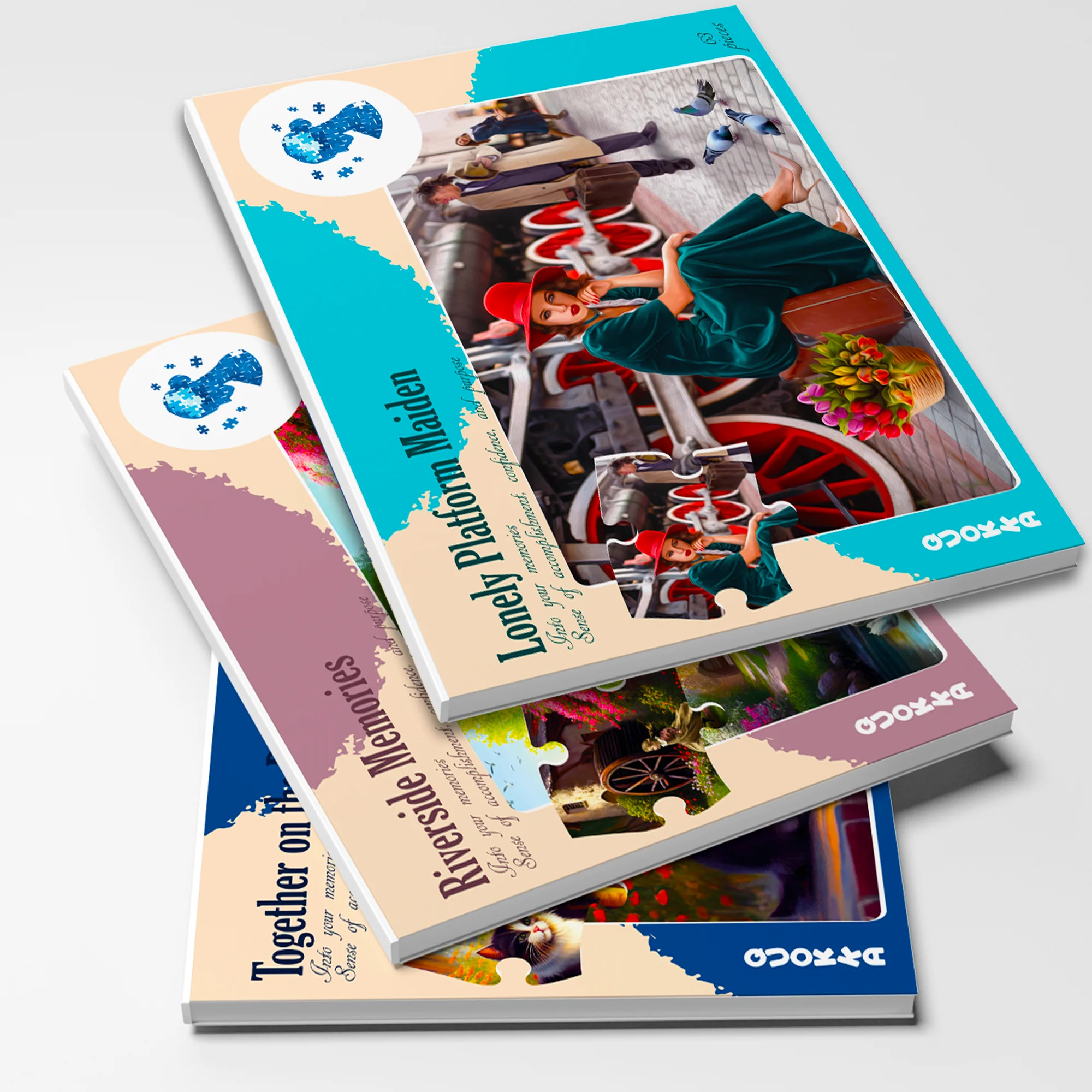 63 Piece Dementia Puzzles for Elderly | Riverside, Cats, and Platform - Image 7