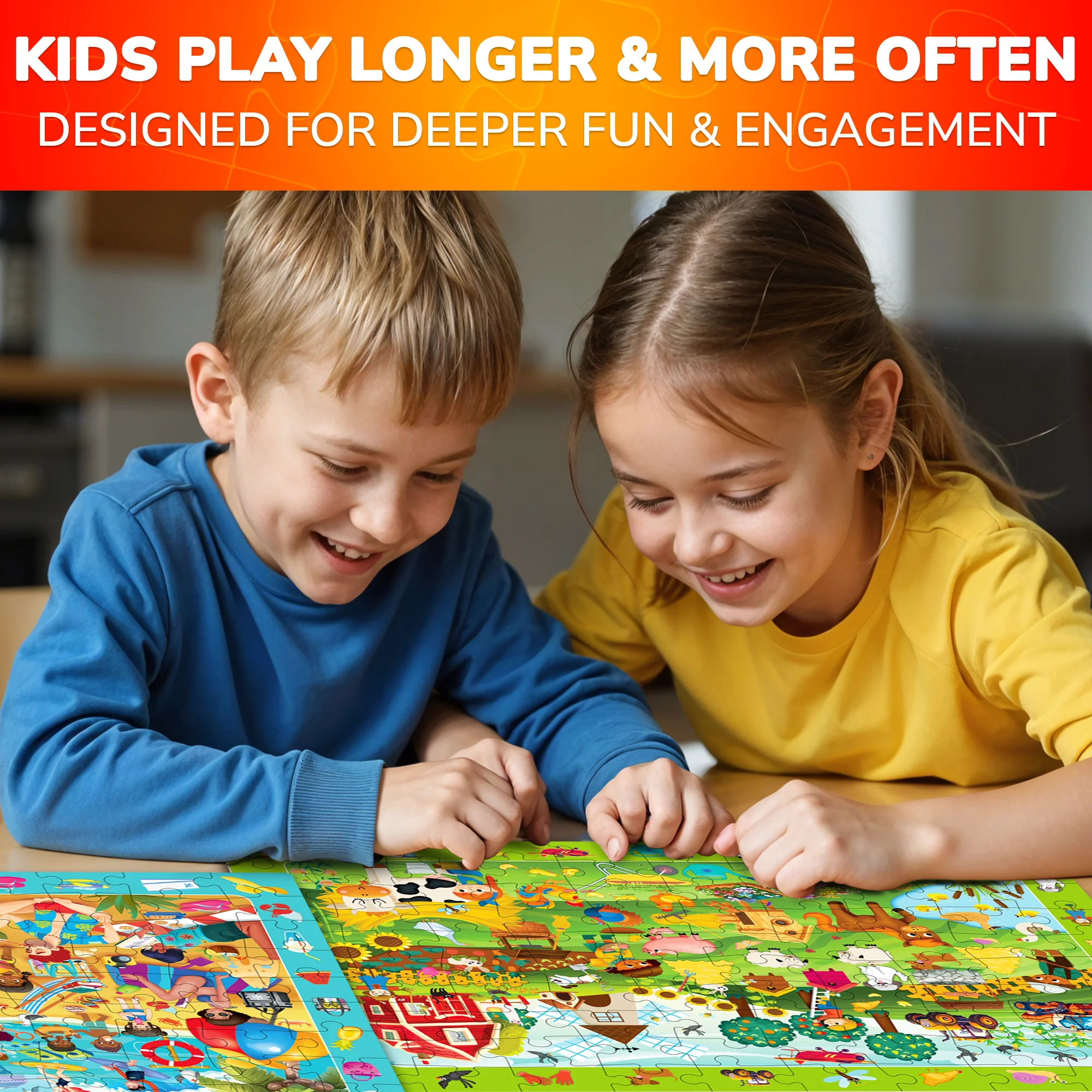 100 Piece Search & Find Puzzles for Kids Toy Store, Camping - Image 4