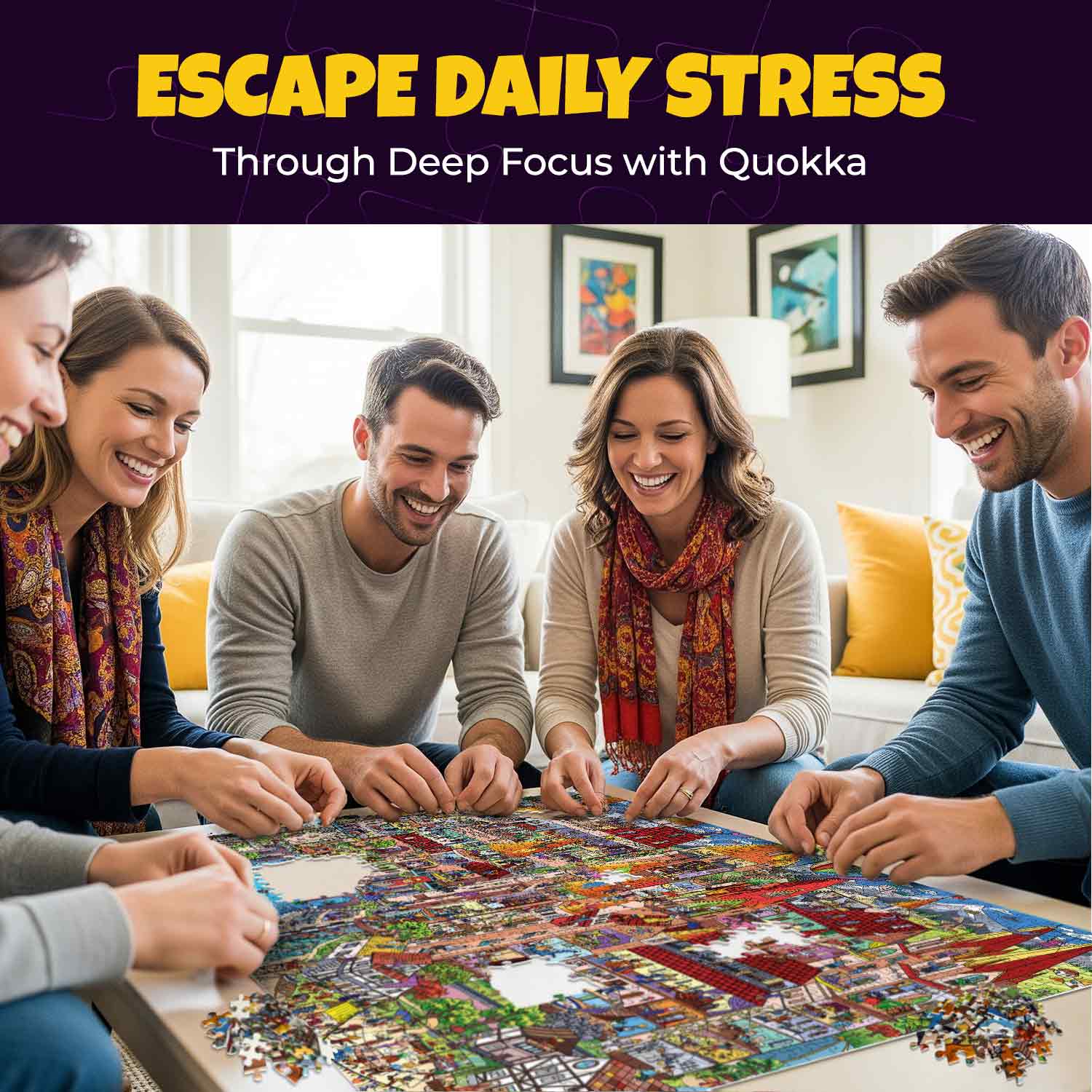 1000 Pcs Jigsaw Puzzle for Adults | Knightly Cats - Image 6