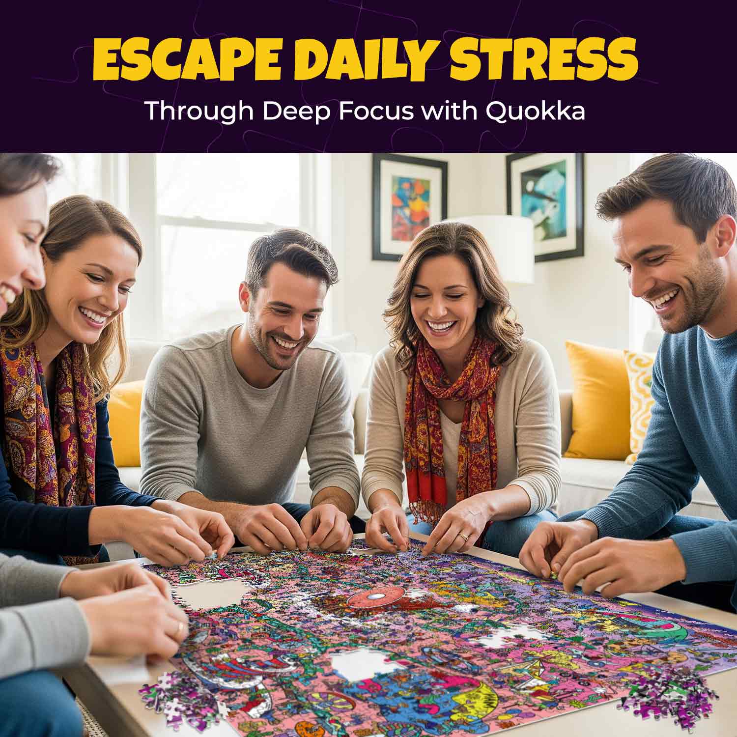 1000 Pcs Puzzle for Adults with Hidden Tasks | Desert Whirl - Image 6