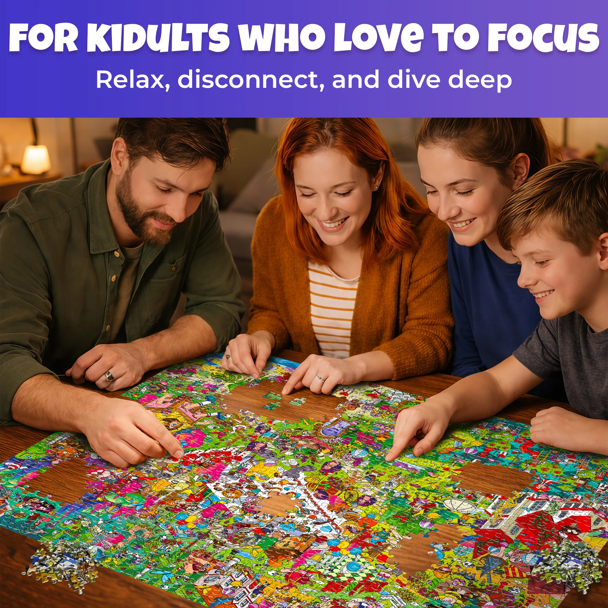 1000 Pcs Puzzle for Adults with Hidden Tasks | Alice in Wonderland - Image 6