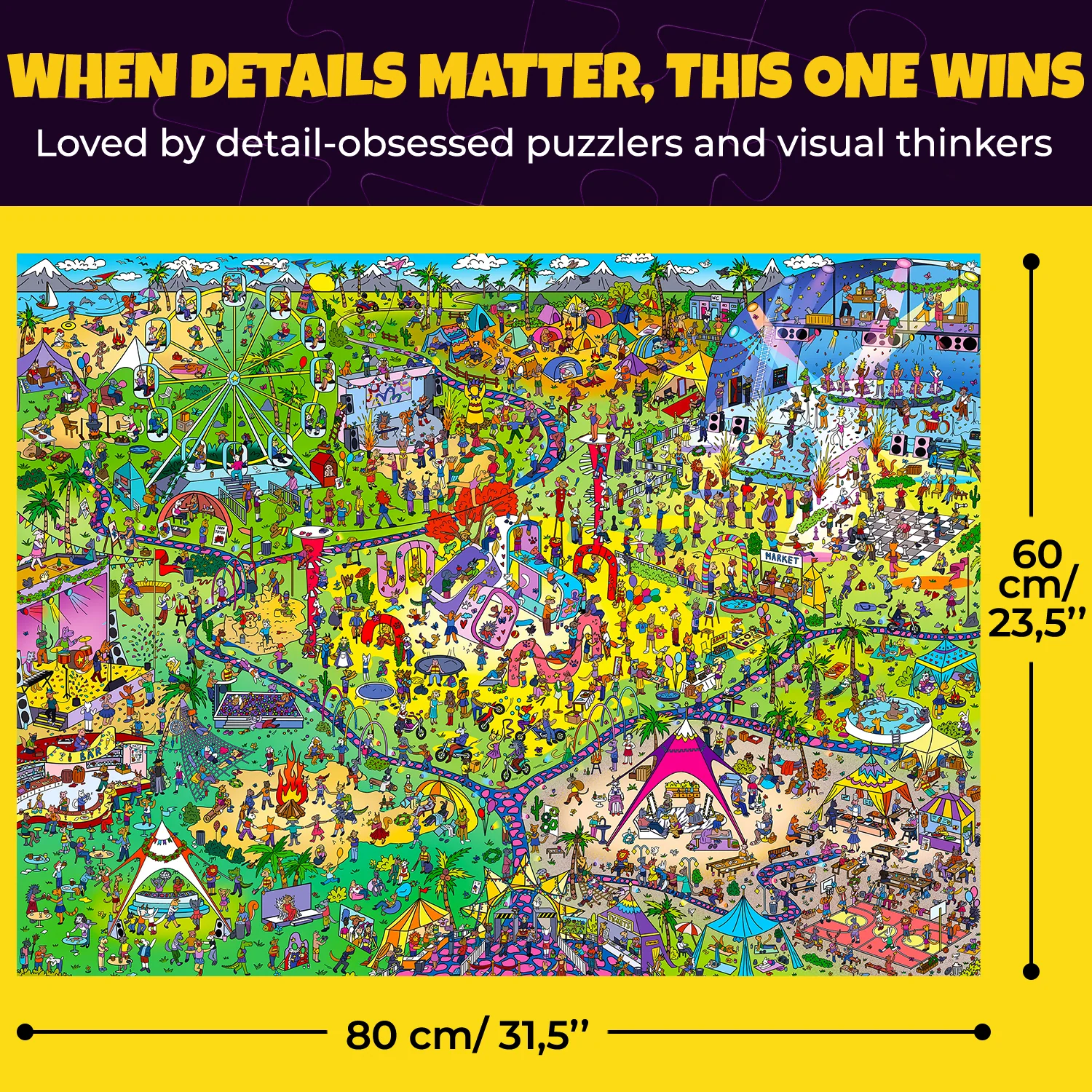 1000 Pcs Puzzle for Adults with Hidden Tasks | Beastival Bash - Image 3
