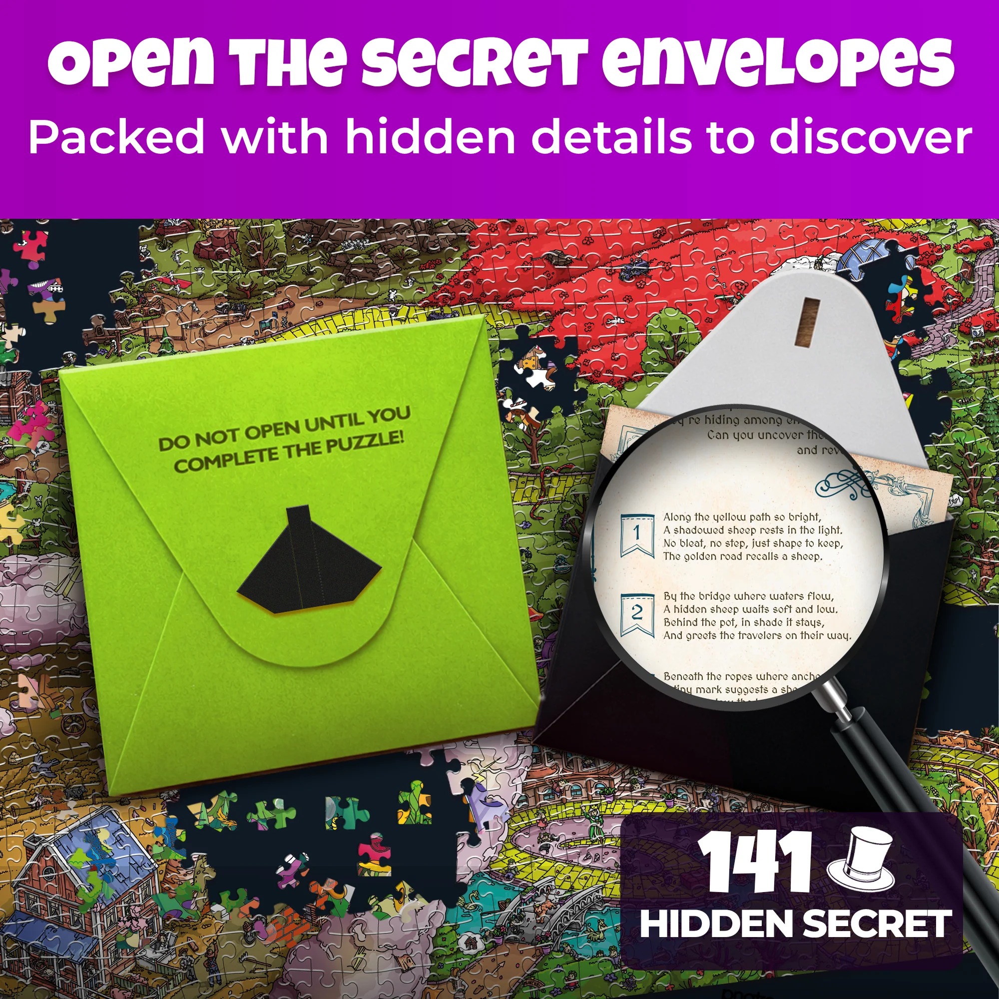 1000 Pcs Puzzle for Adults with Hidden Tasks | Emerald Kingdom - Image 5