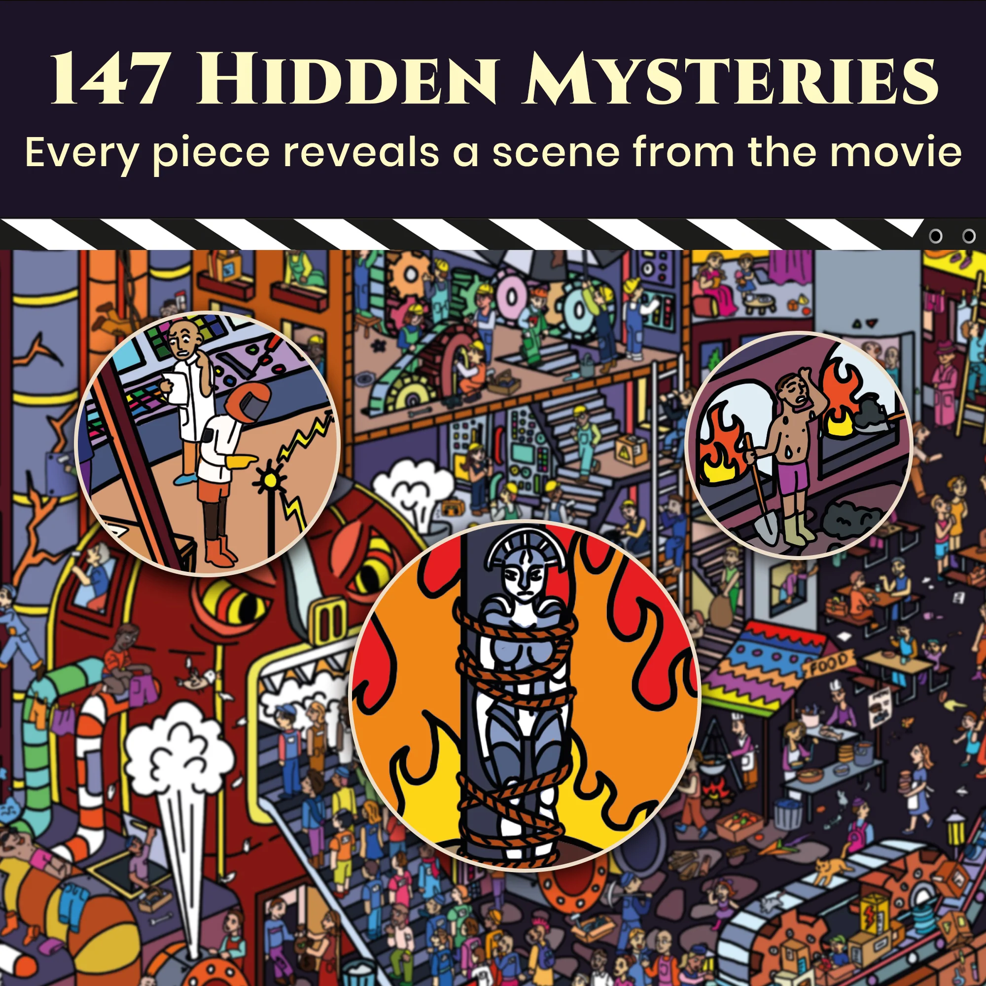 1000 Pcs Puzzle for Adults with Hidden Tasks | Metropolis 1927 - Image 4