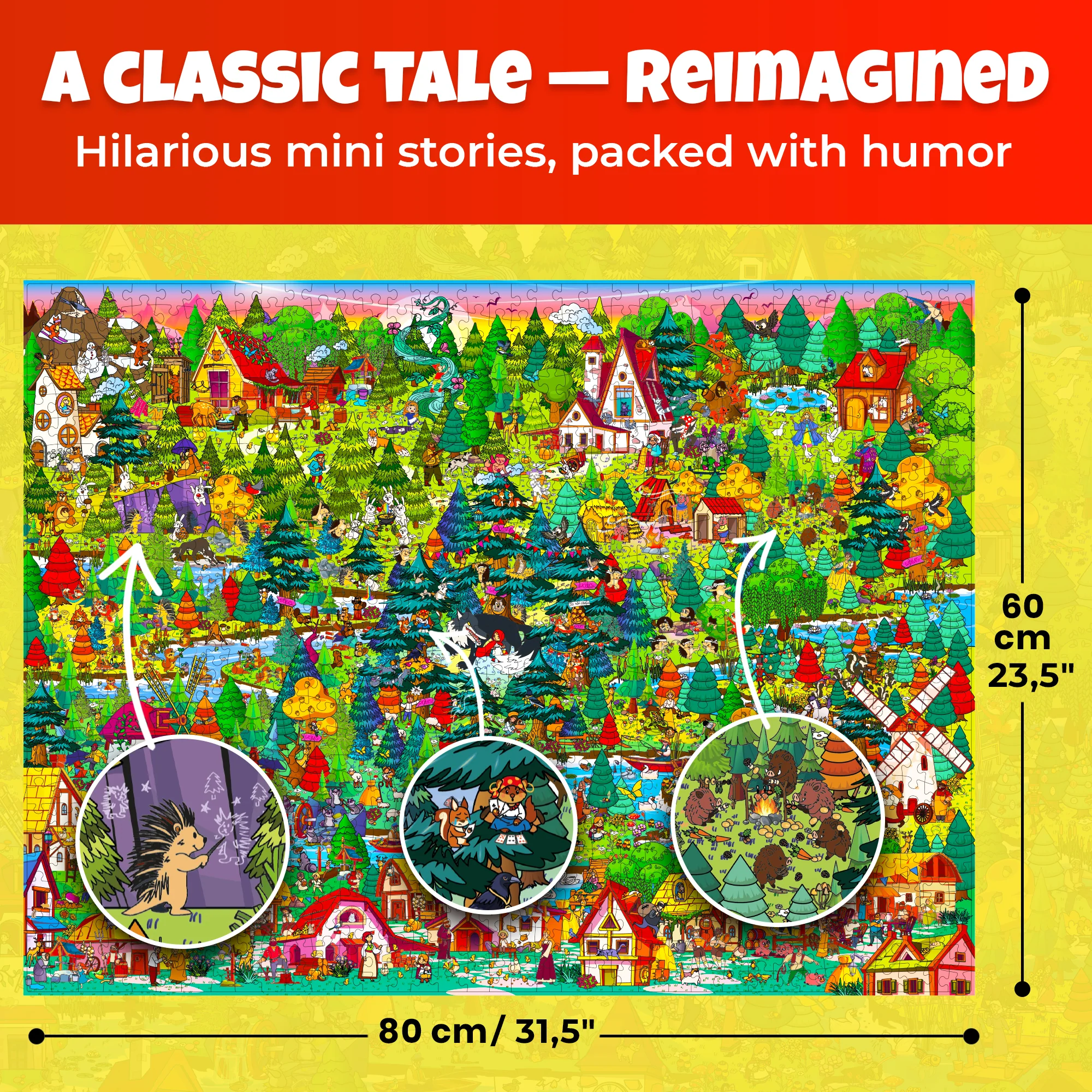 1000 Pcs Puzzle for Adults with Hidden Tasks | Red Riding Hood - Image 2