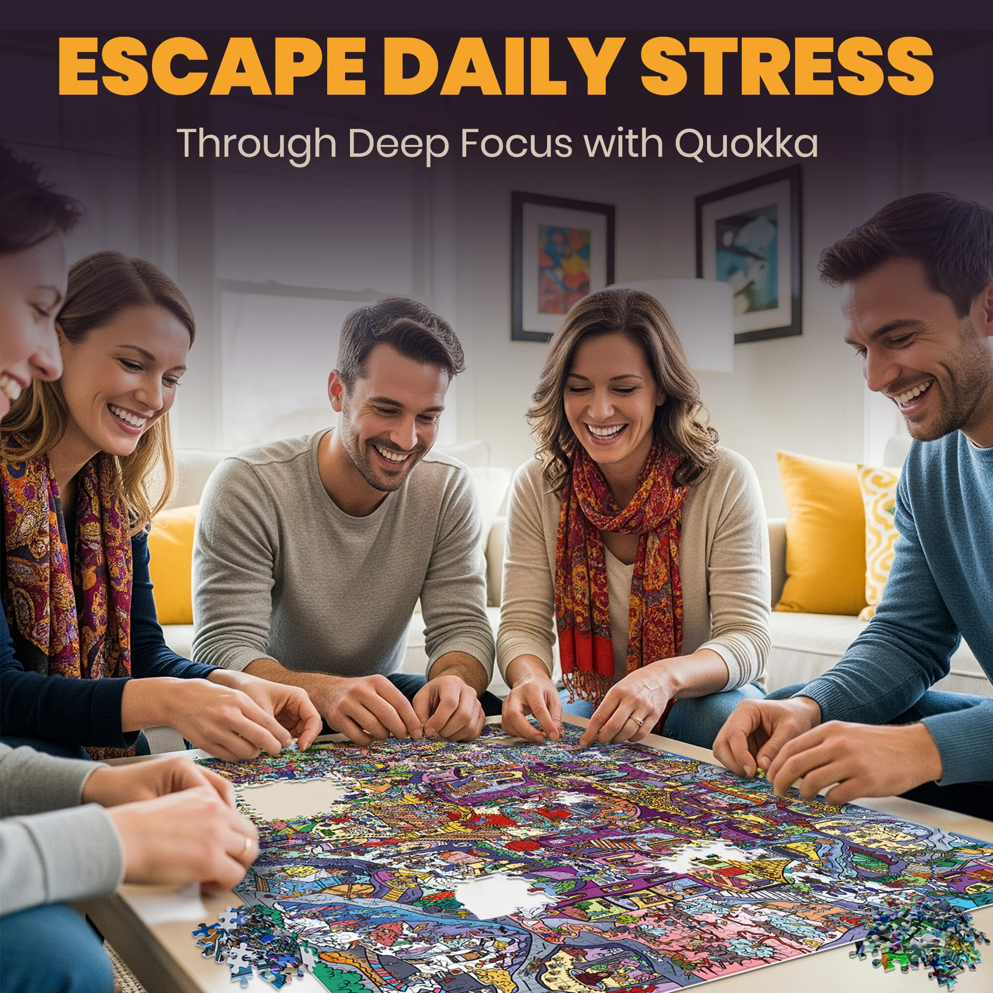 1000 Pcs Puzzle for Adults with Hidden Tasks | Rocktail Kingdom - Image 5
