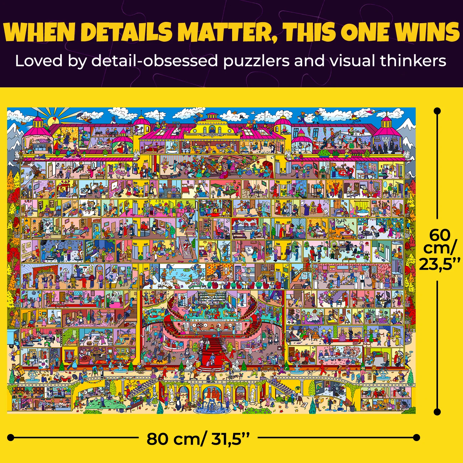 1000 Pcs Puzzle for Adults with Hidden Tasks | Wildeluxe - Image 3