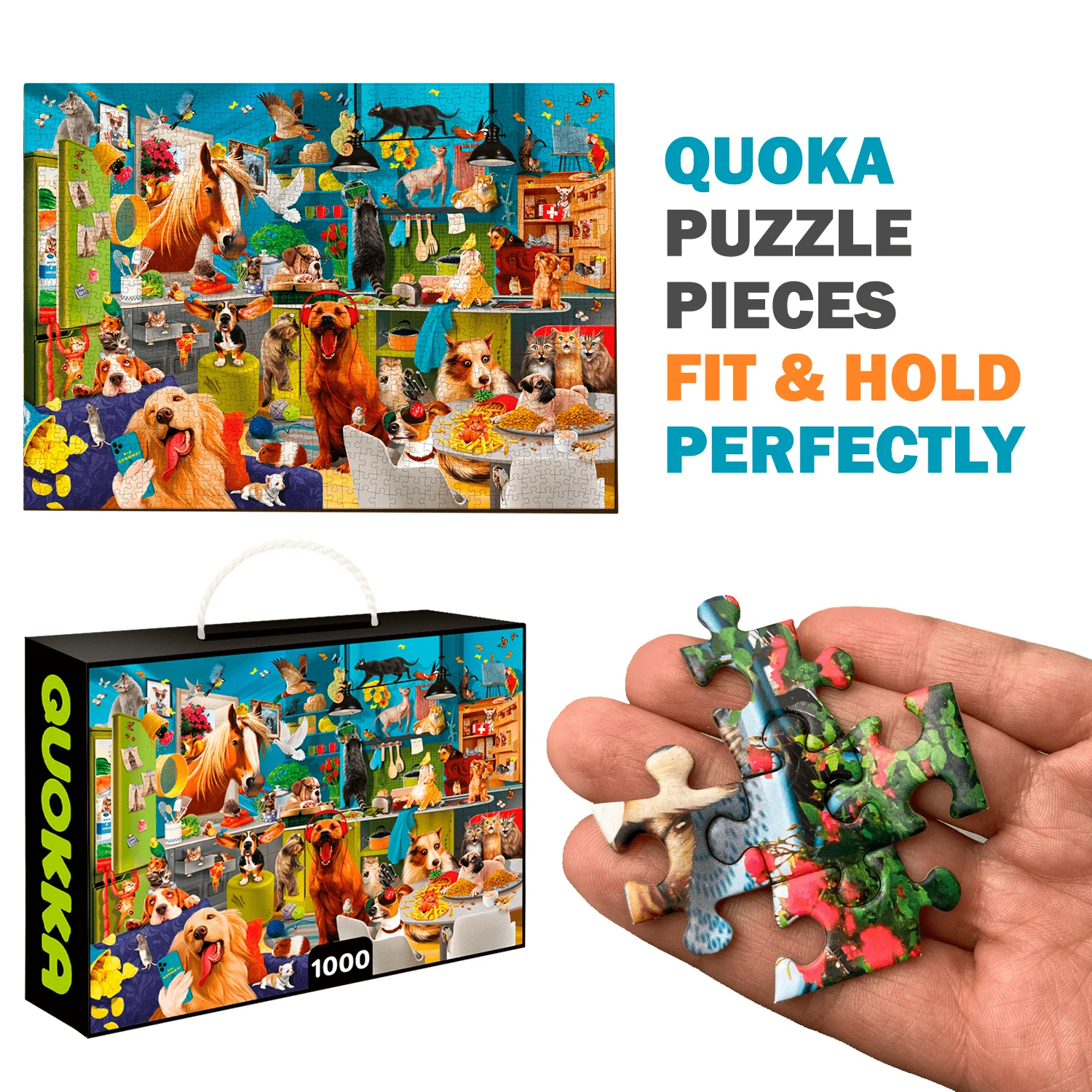 1000 Pcs Jigsaw Puzzle for Adults | Animals - Image 4