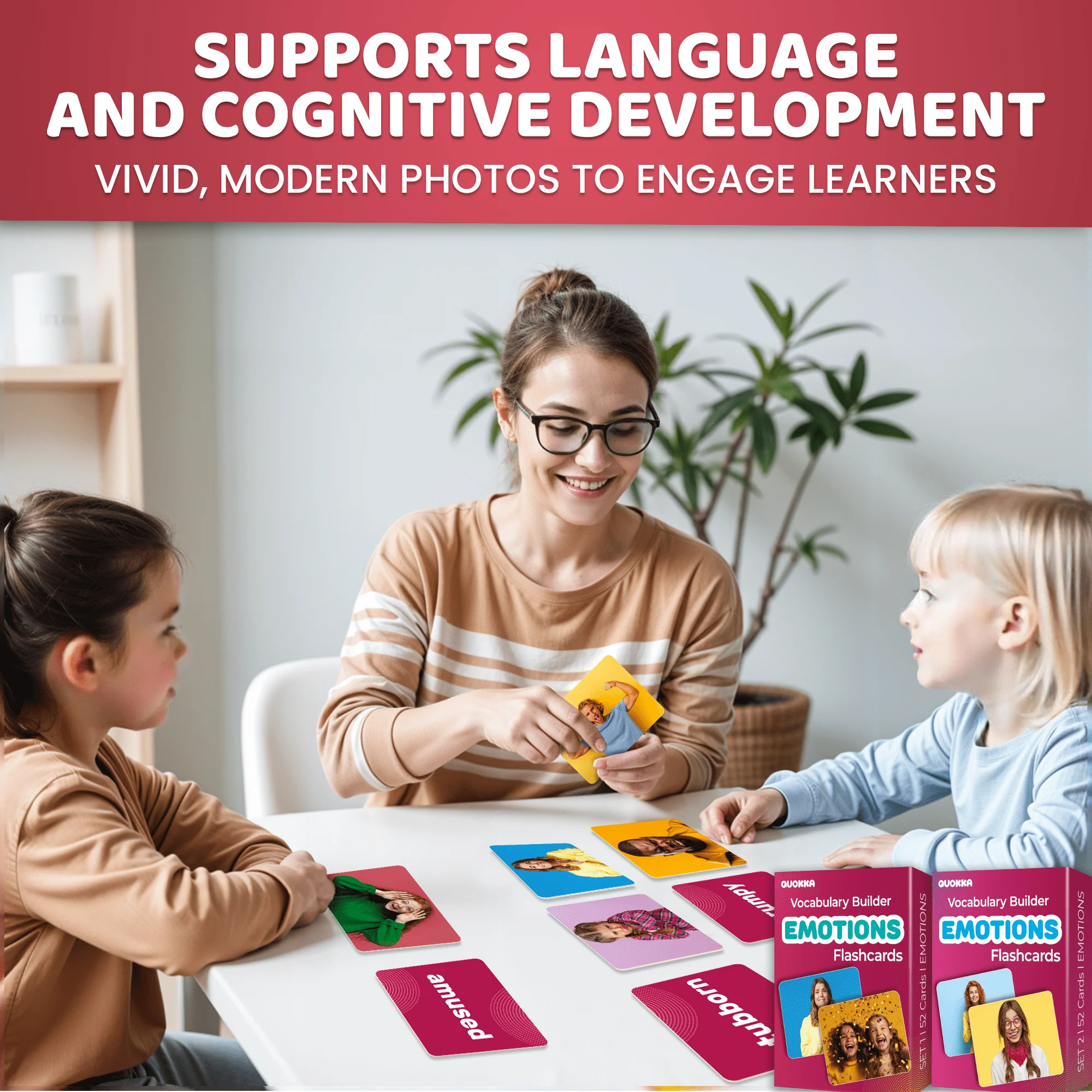 104 Emotions Flash Cards Set for Kids Speech Therapy - Image 5