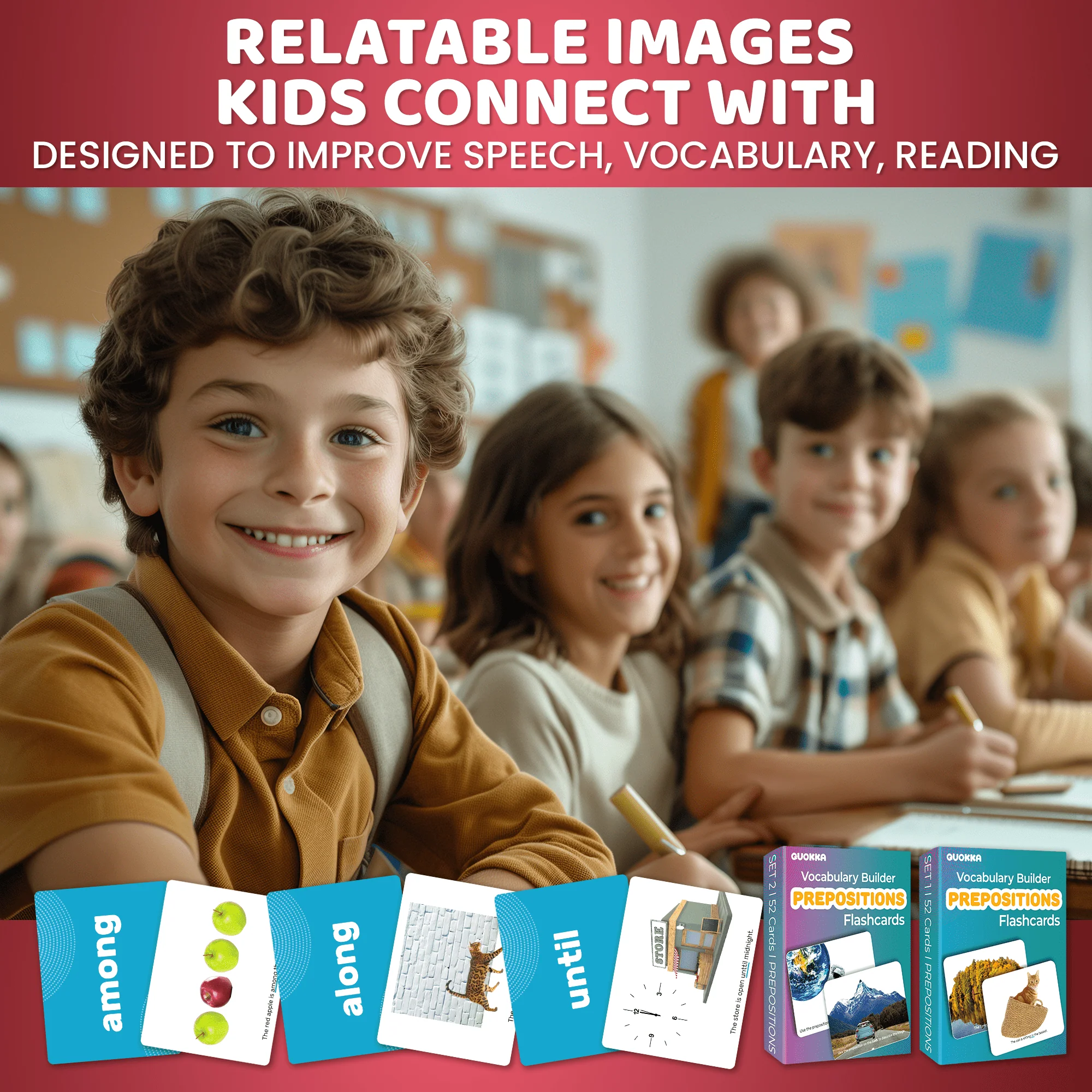 104 Prepositions Flash Cards Set for Speech Therapy - Image 2