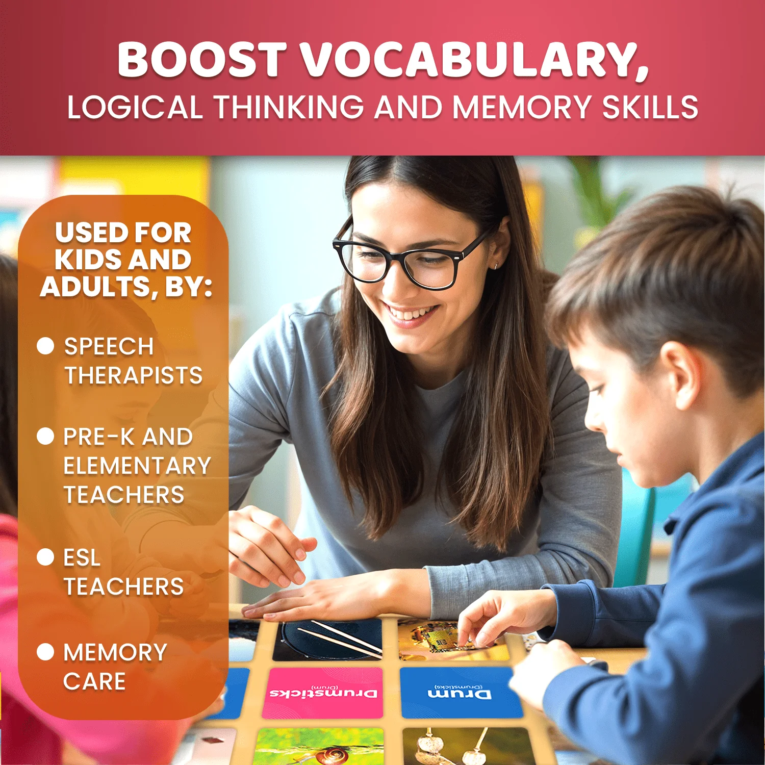 104 Vocabulary Flash Cards Go Together with Realistic Images for Kids - Image 4