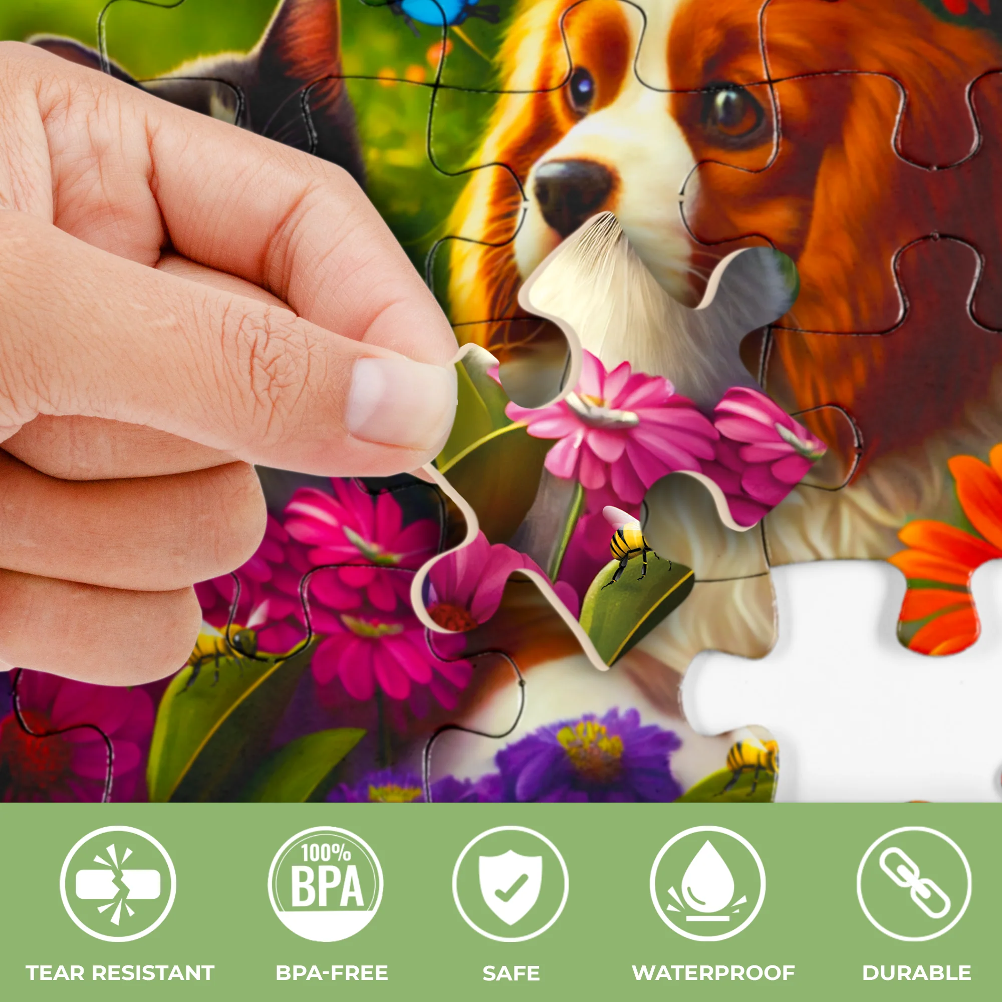 13 Pcs Dementia Puzzles for Elderly | 3 Alzheimers with Birds, Cats - Image 4