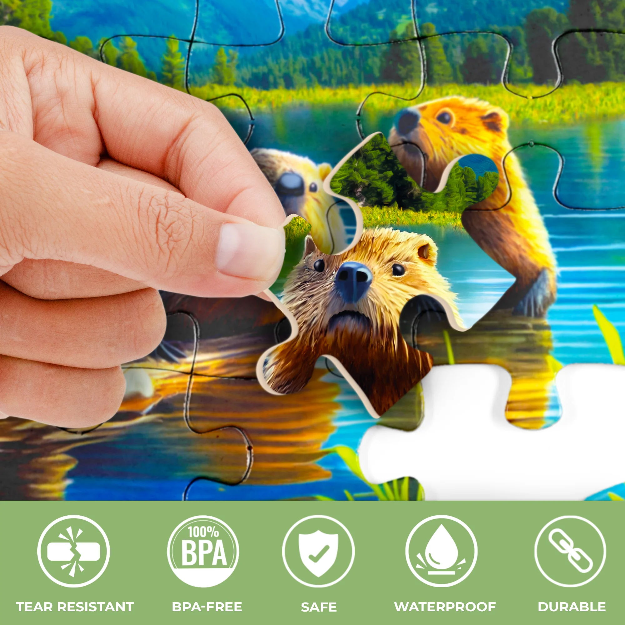 100 Pcs Dementia Puzzles for Elderly | Animals - Image 4