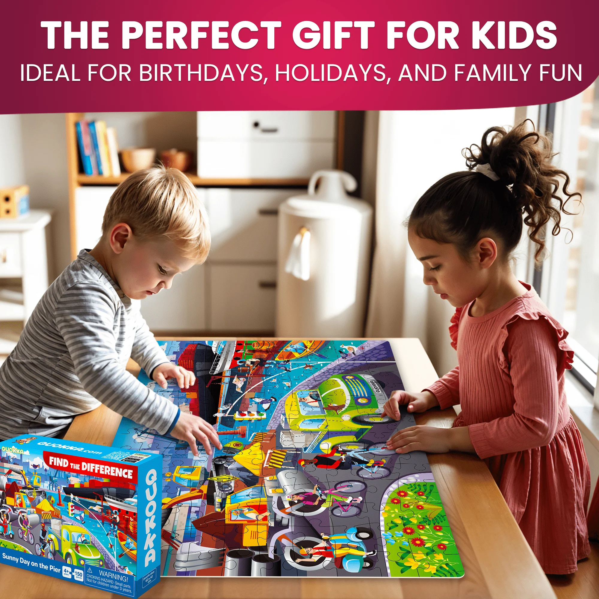 150 Pcs Puzzles for Kids | Pier, Ocean & Pets - Image 6