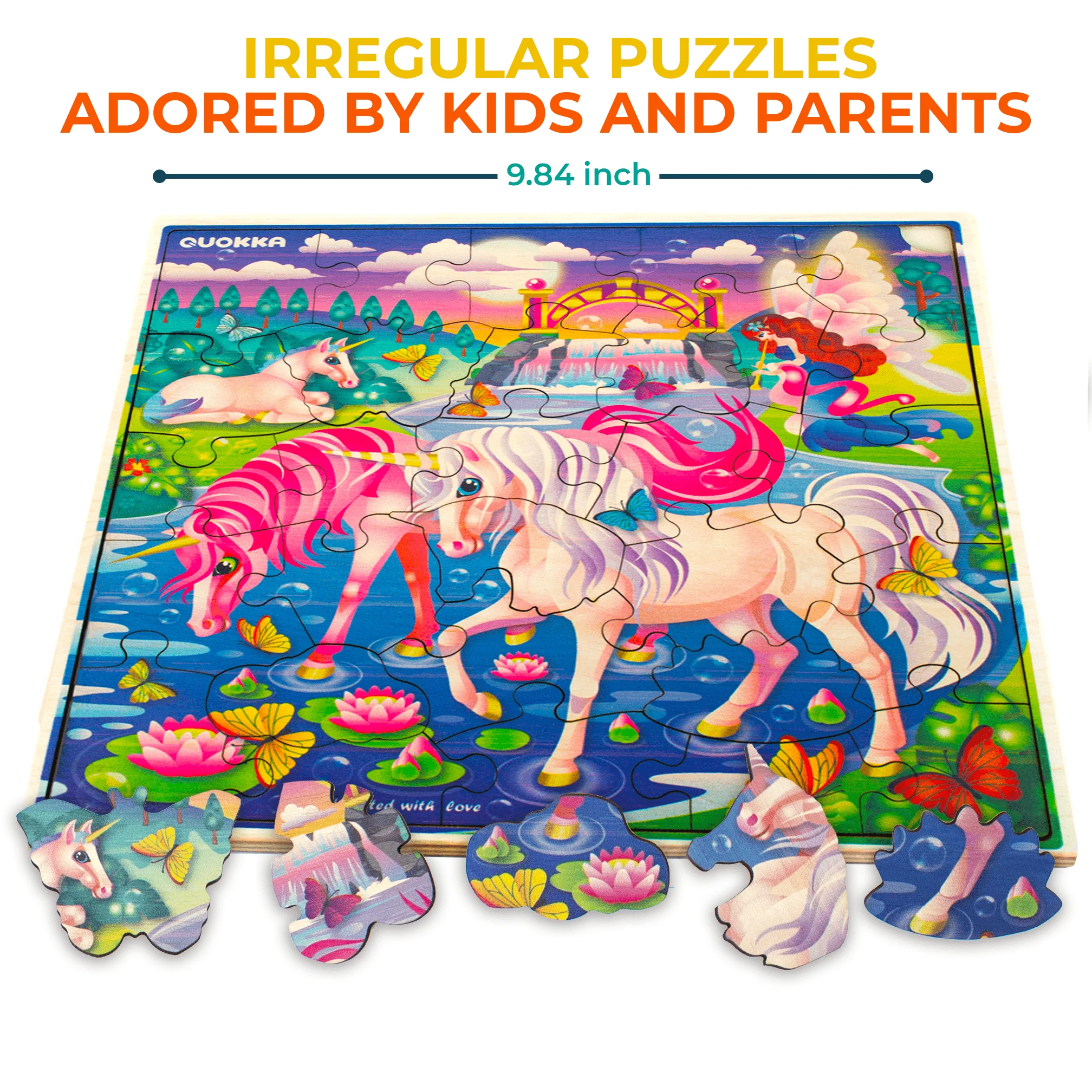 28 Pieces Wooden Puzzles for Kids | Unicorn - Image 2