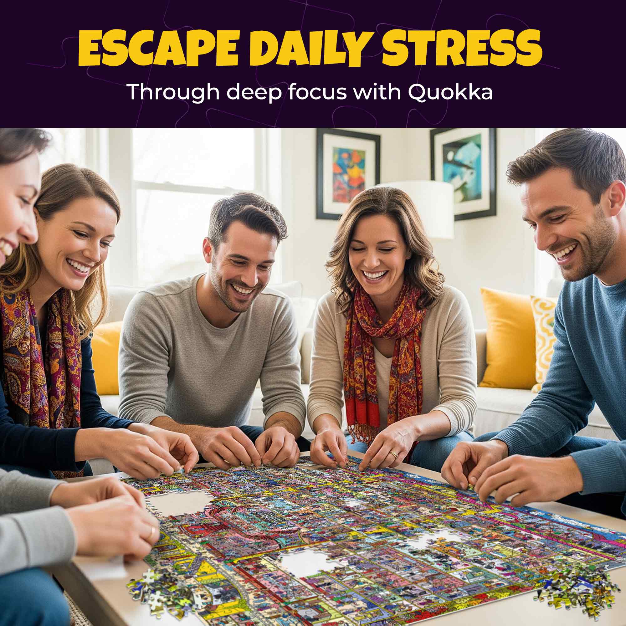 3 Set 1000 Piece Puzzle for Adults with Hidden Secrets - Image 6