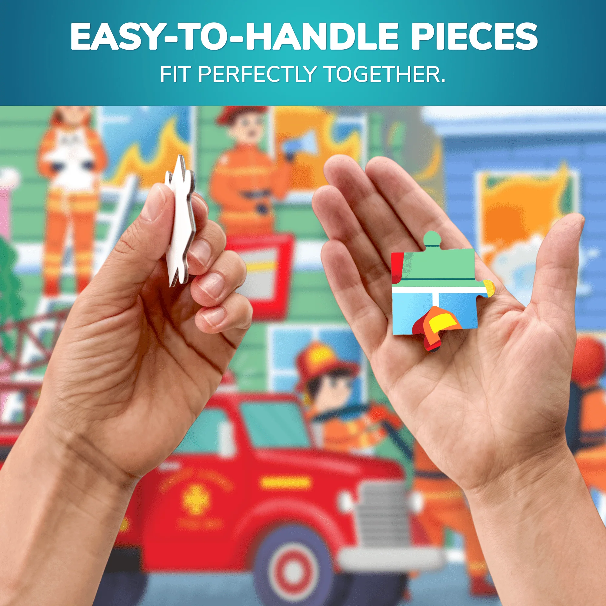 30 Pcs Jigsaw Puzzles for Kids | Firefighters - Image 4