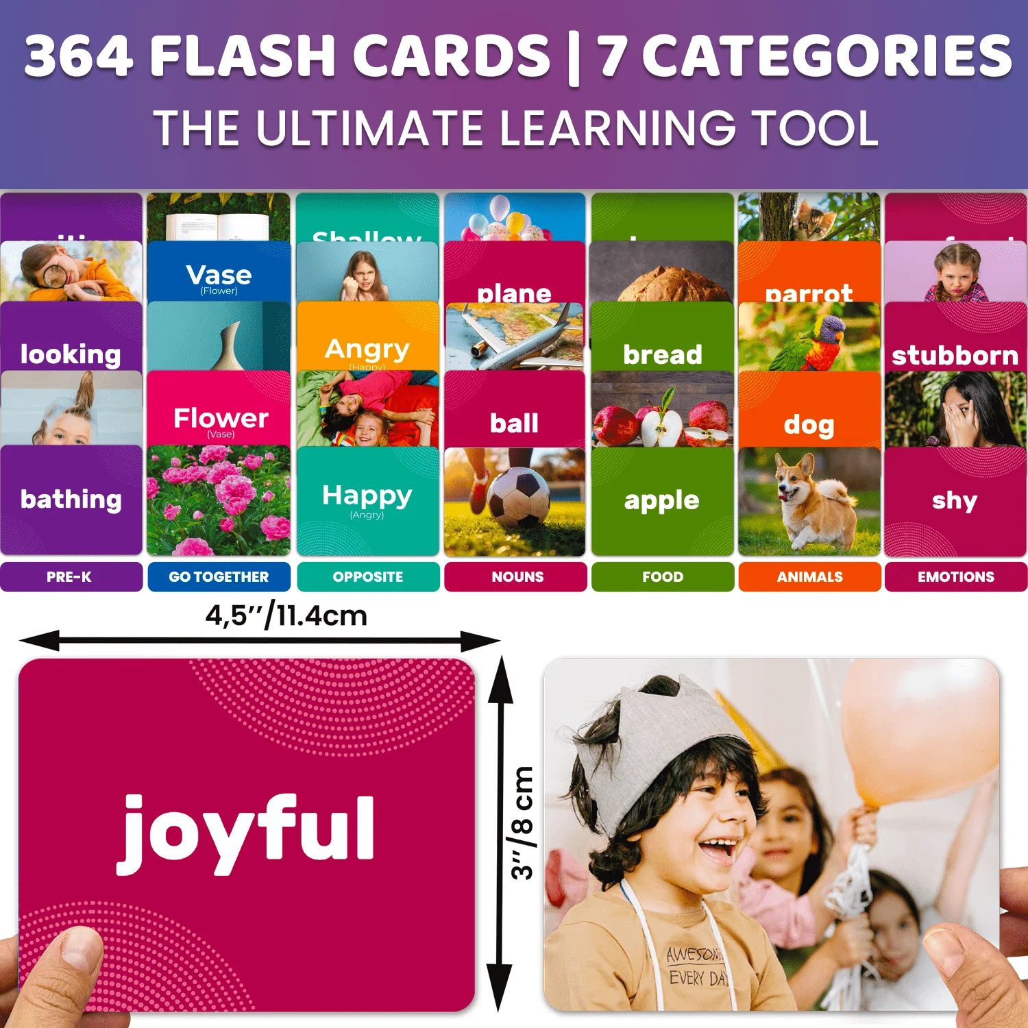 364 Emotions Flash Cards Set for Speech Therapy - Image 2
