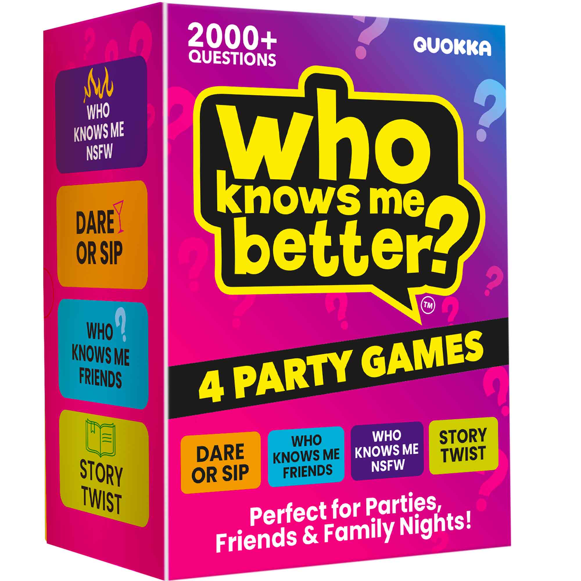 4 Set Party Games â Who Knows Me Better? for Adults