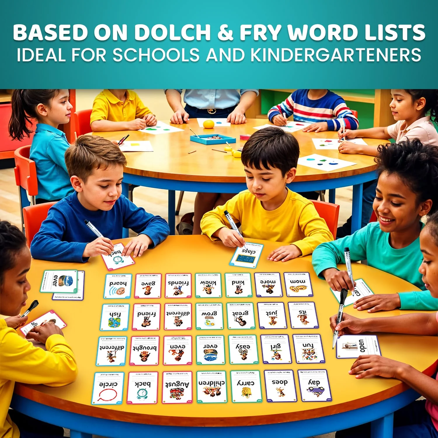 520 Sight Words Flash Cards for Kids | 5 Levels - Image 5