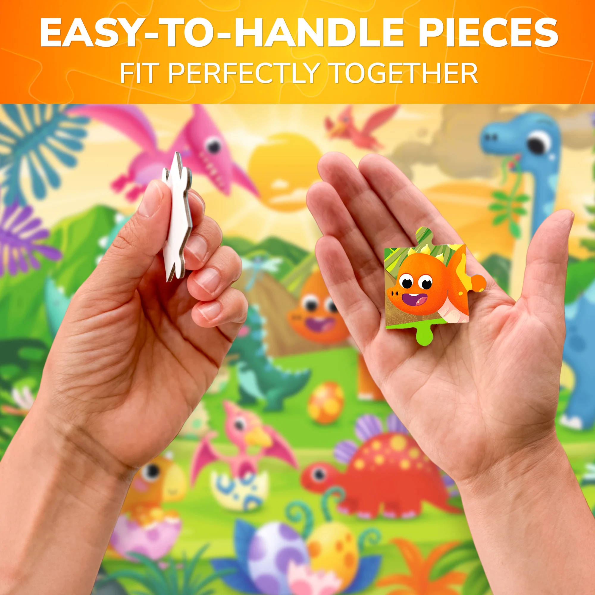 60 Pcs Puzzles for Kids - Dinosaurs - Image 3