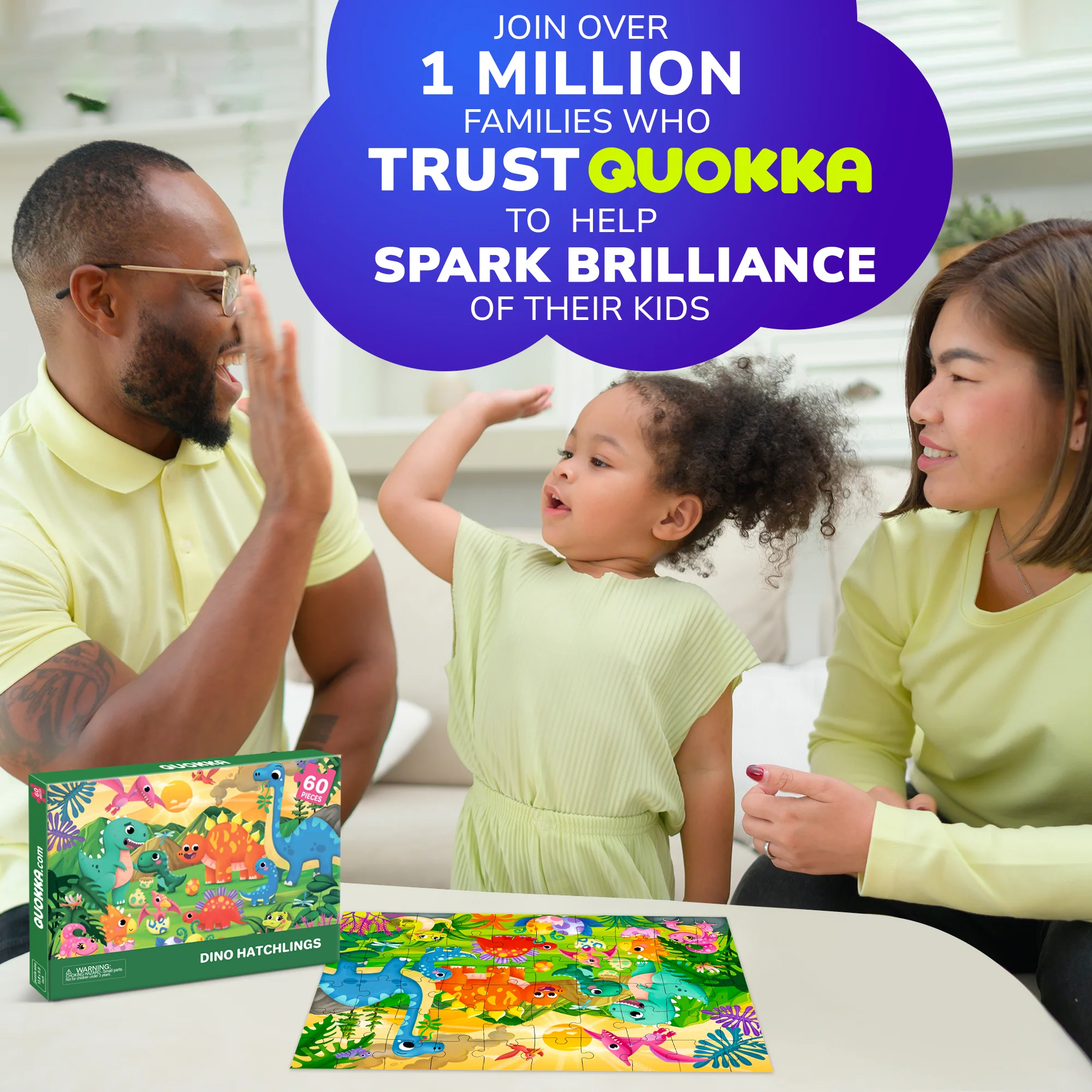 60 Pcs Puzzles for Kids - Dinosaurs - Image 4