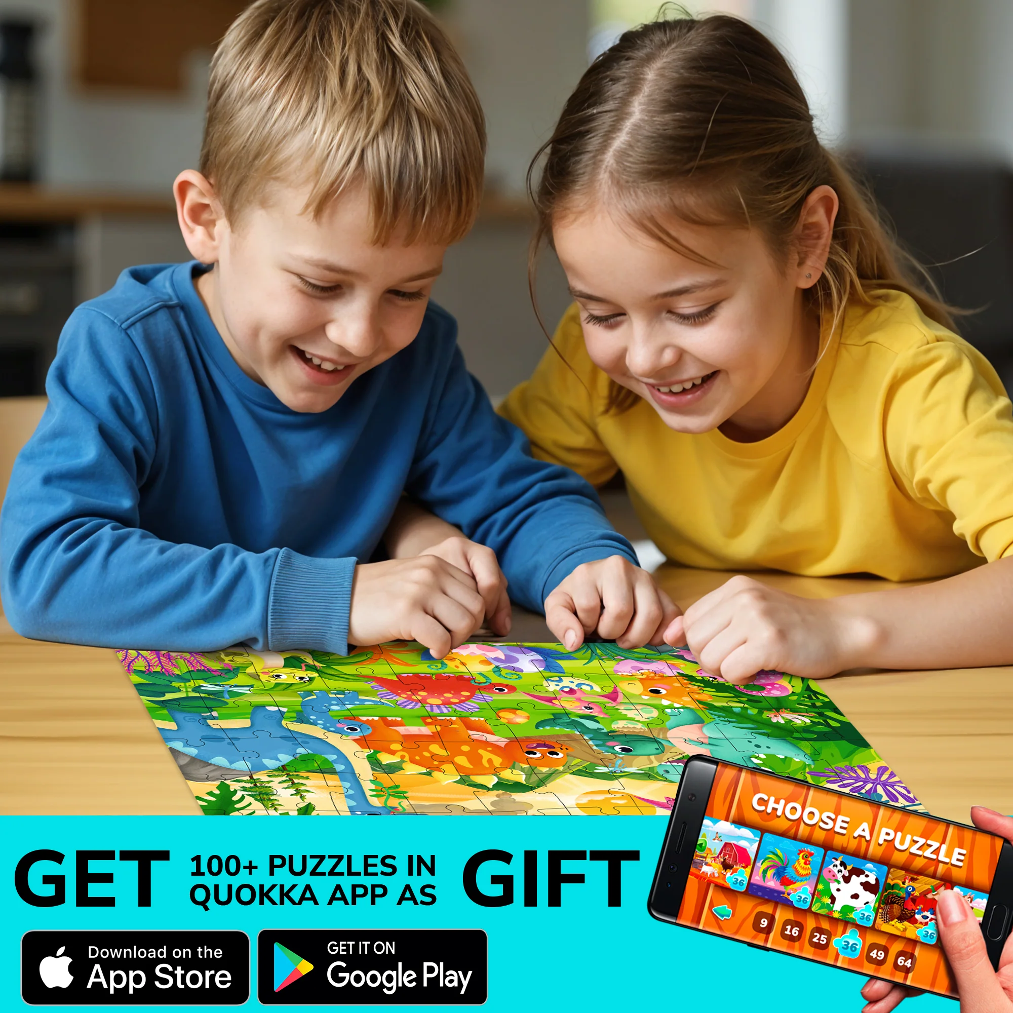 60 Pcs Puzzles for Kids - Dinosaurs - Image 5