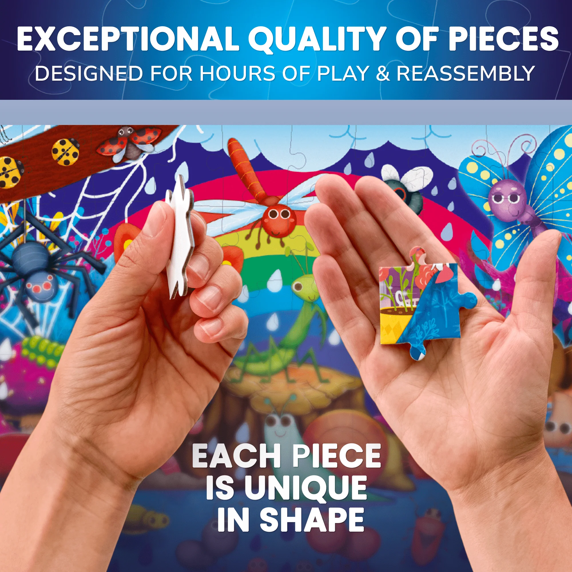 60 Piece Glow in the Dark Puzzles for Kids | Animals - Image 4