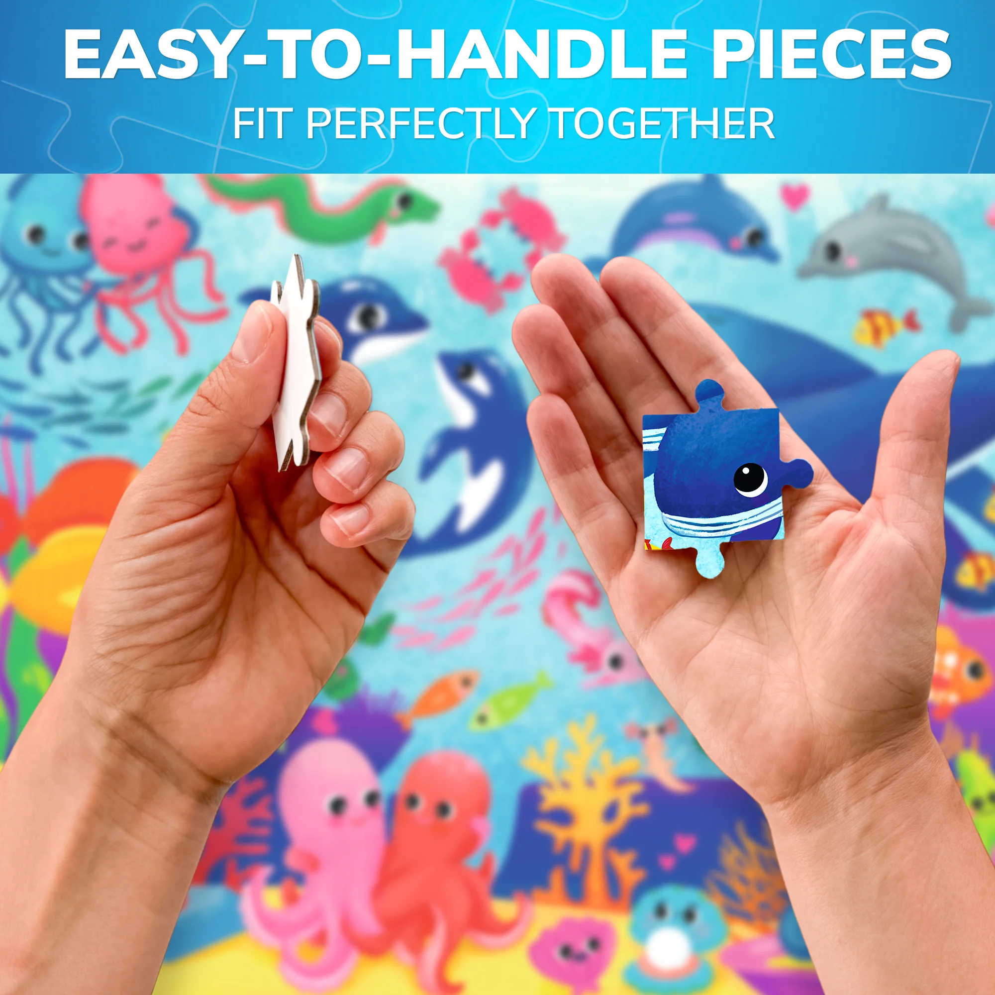 60 Pcs Puzzles for Kids - Ocean Animals - Image 3