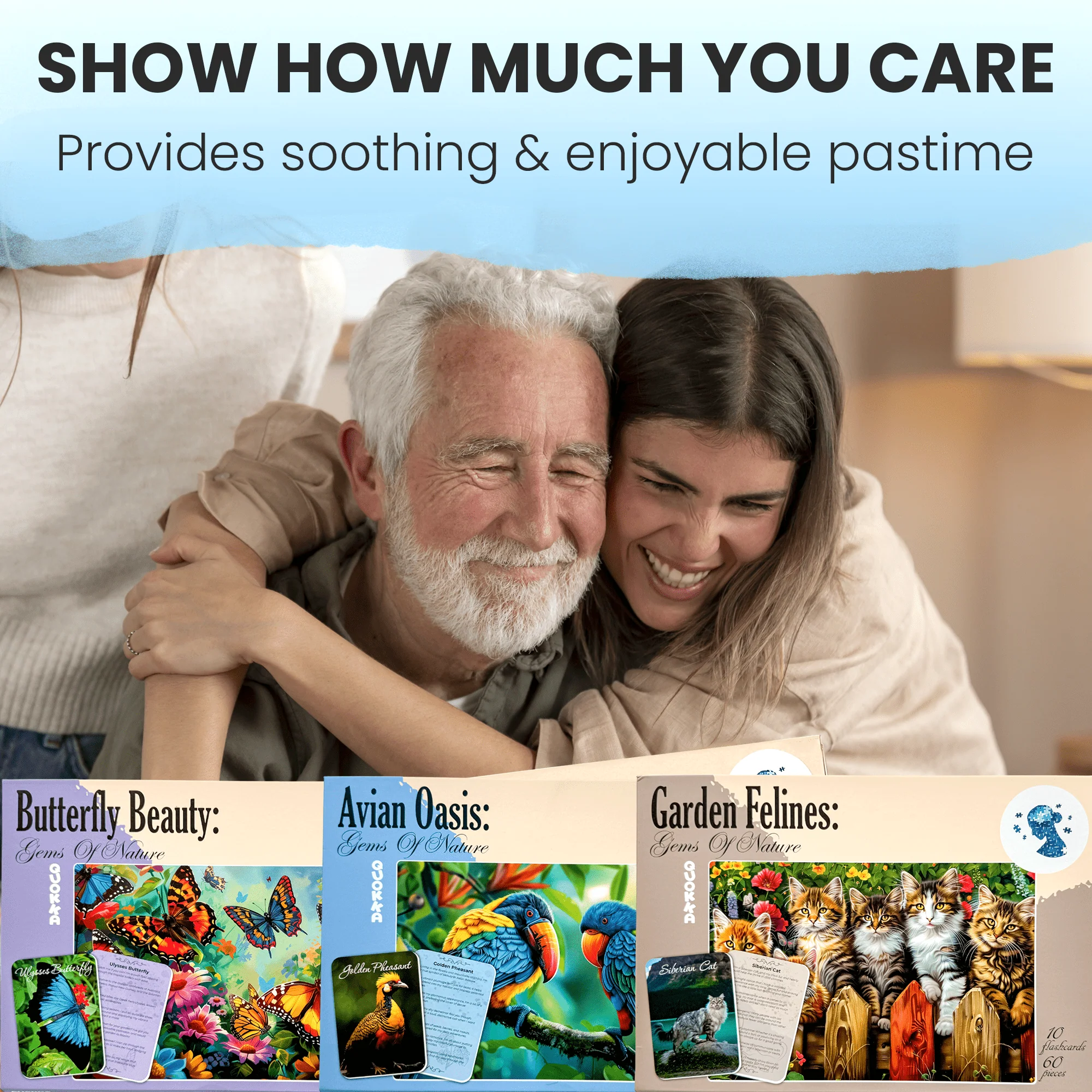 60 Pcs Dementia Puzzles for Elderly | Gems of Nature - Image 6