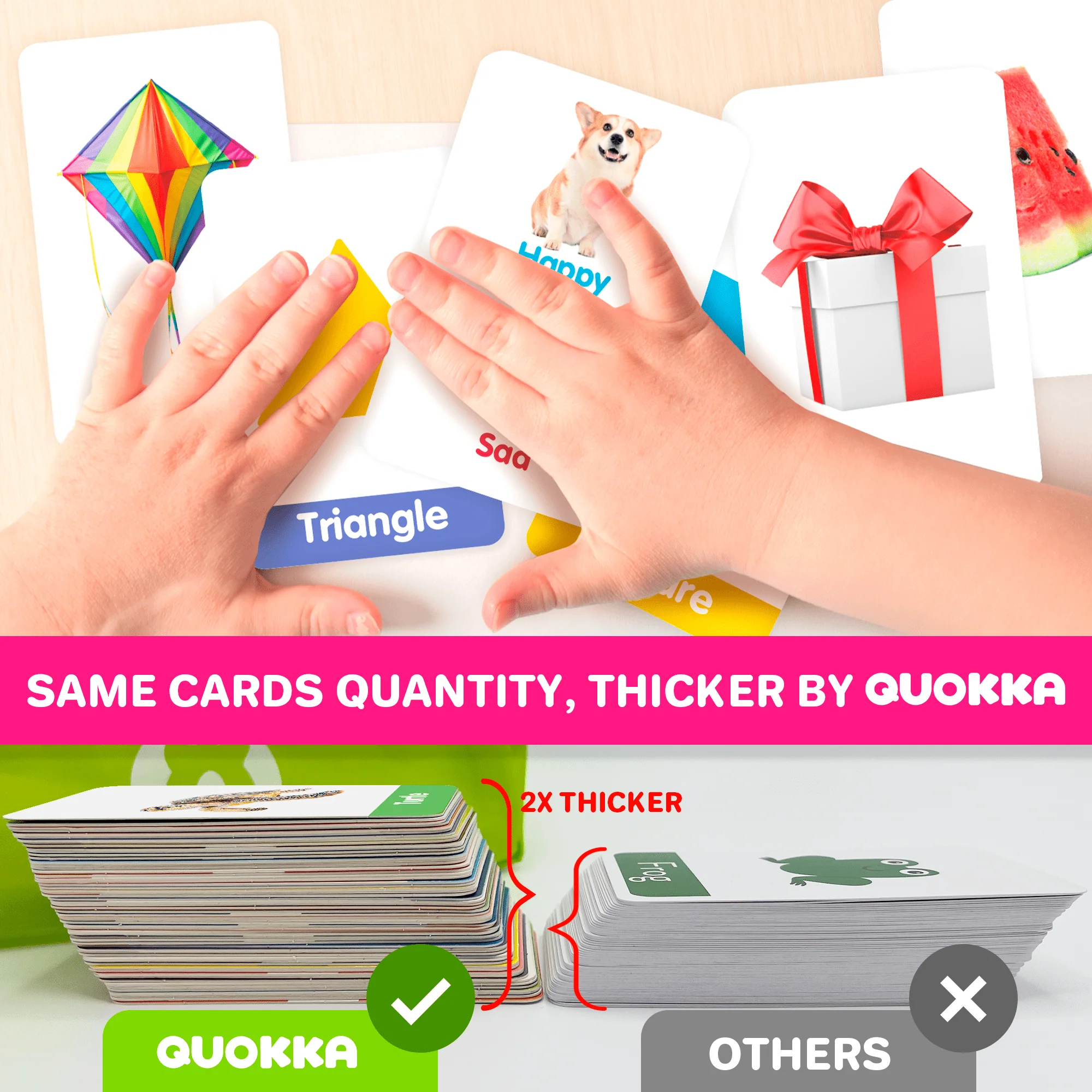 60 Realistic Learning Flash Cards for Kids | ABC, Numbers & Animals - Image 5