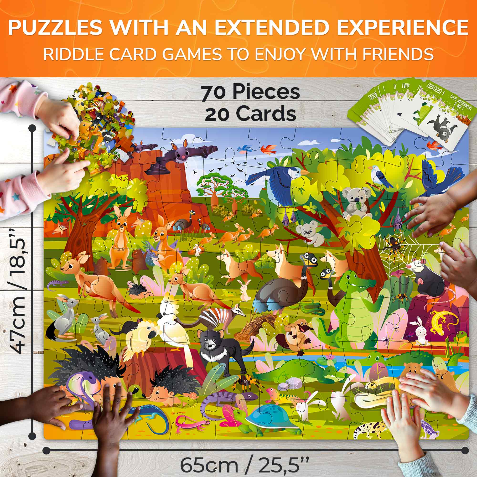 70 Pcs Search and Find Riddle Puzzles with Cards for Kids | Australia - Image 4