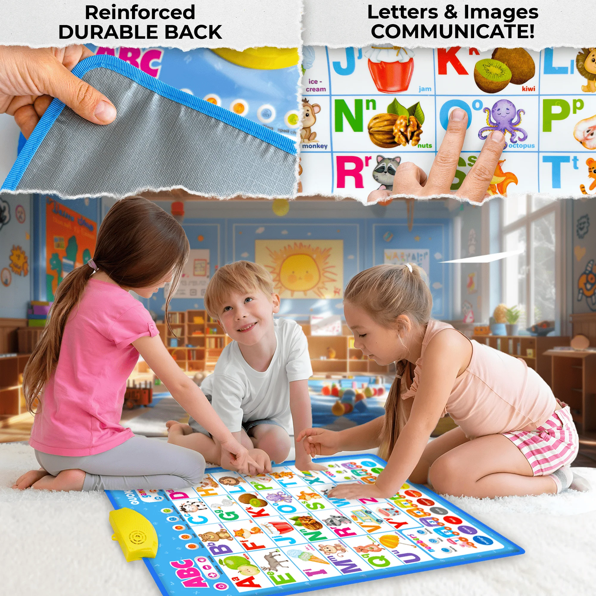 Vertical ABC Poster Learning Toy | Numbers, Colors, Shapes - Image 5