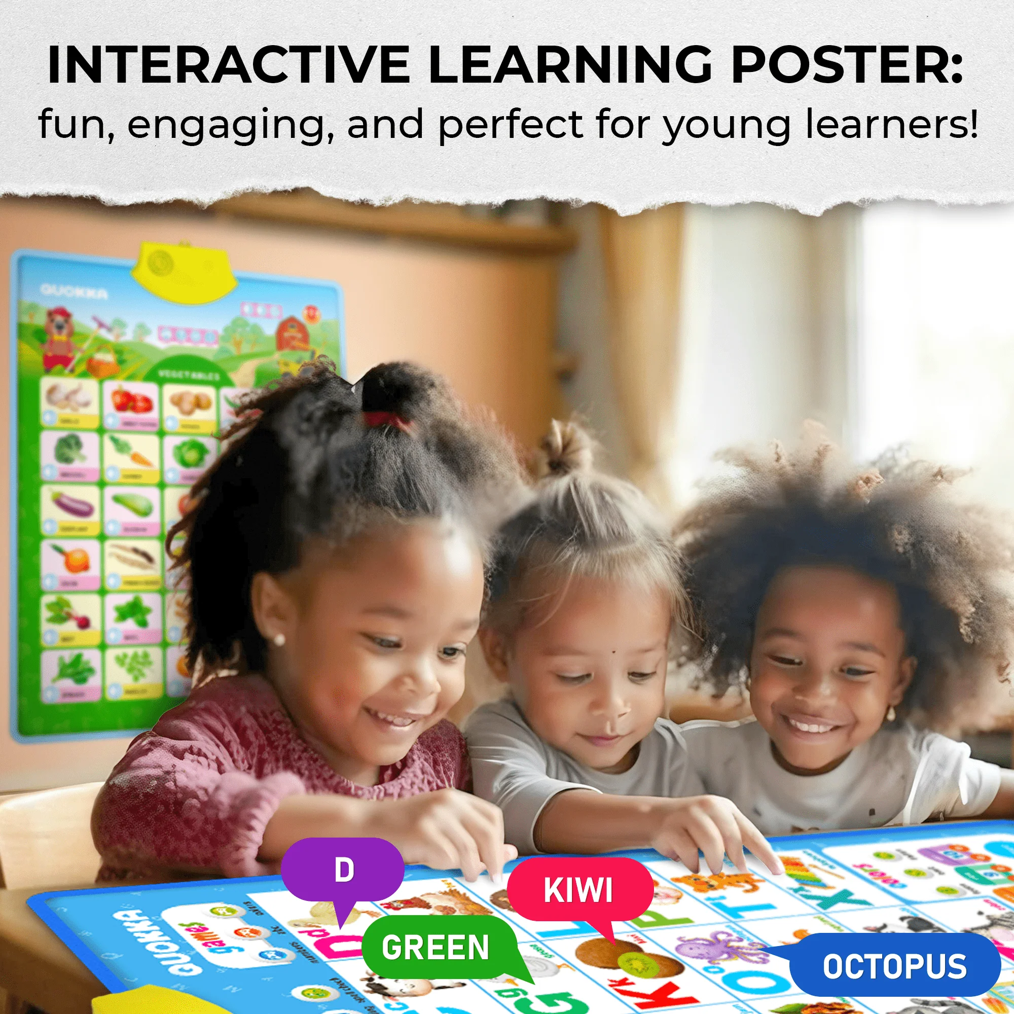 Vertical ABC Poster Learning Toy | Numbers, Colors, Shapes - Image 6