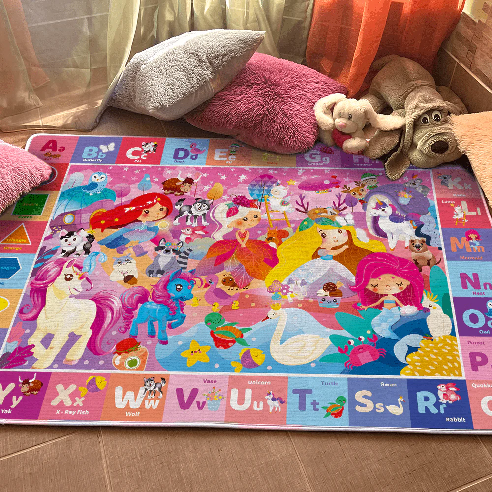 Baby Play Mat for Floor | Unicorn & Princess - Image 7