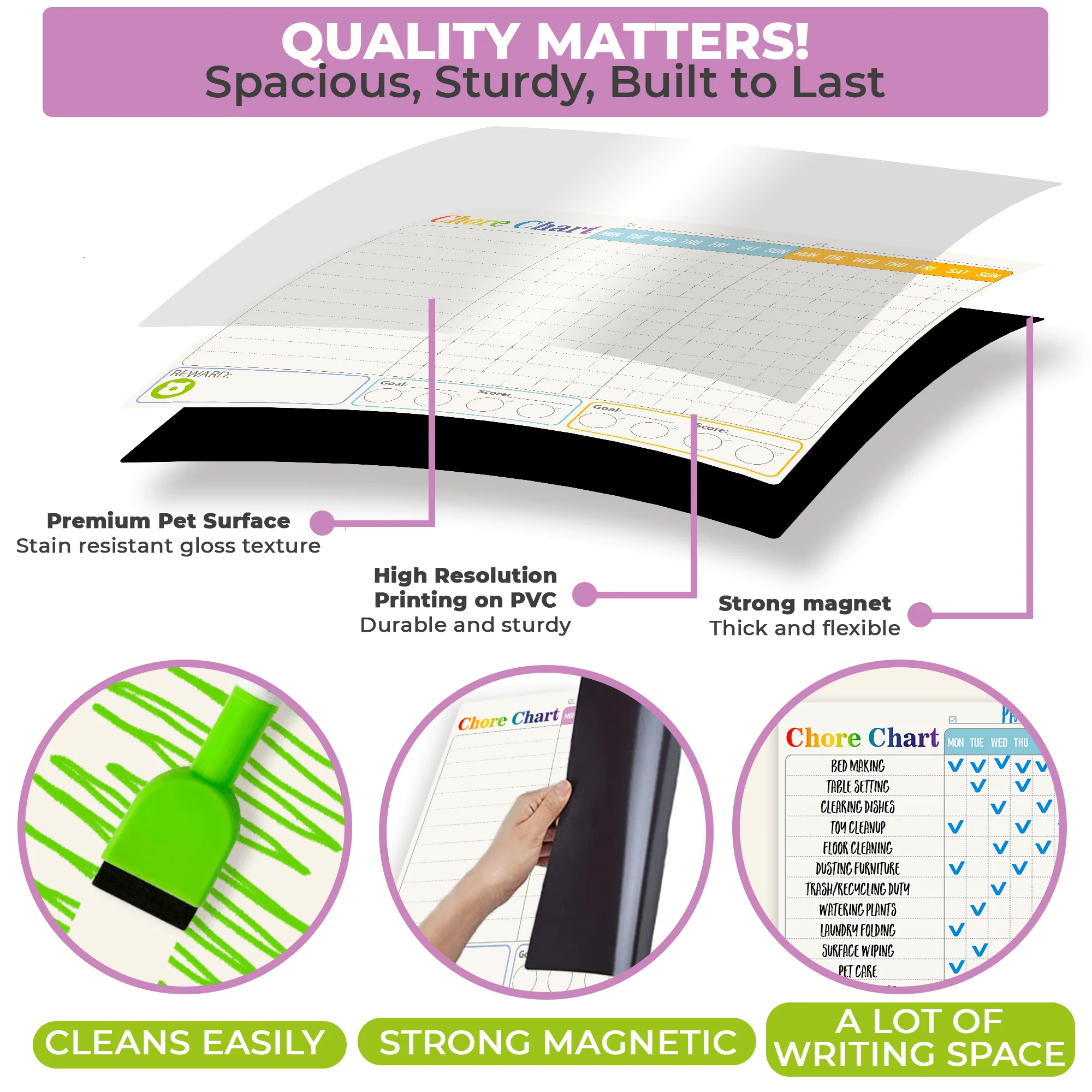 Behavior Magnetic Chore Chart for Multiple Kids - Image 4