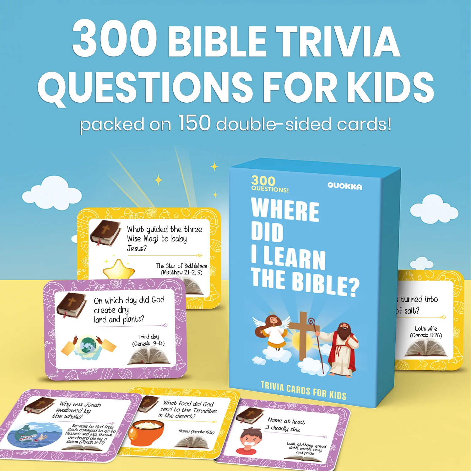 Bible Trivia Game - 300 Engaging Questions for Kids & Families - Image 2