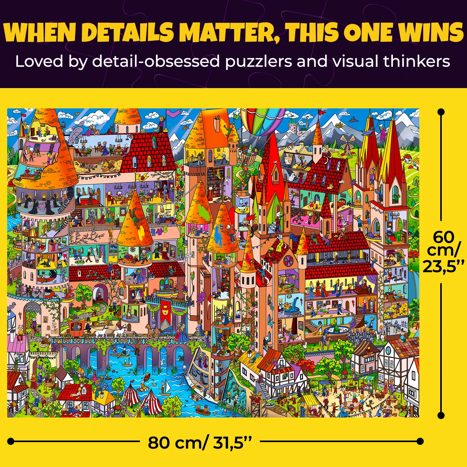 Bundle Set 3x1000 Piece Puzzle for Adults with Extra Fun Challenges - Image 3