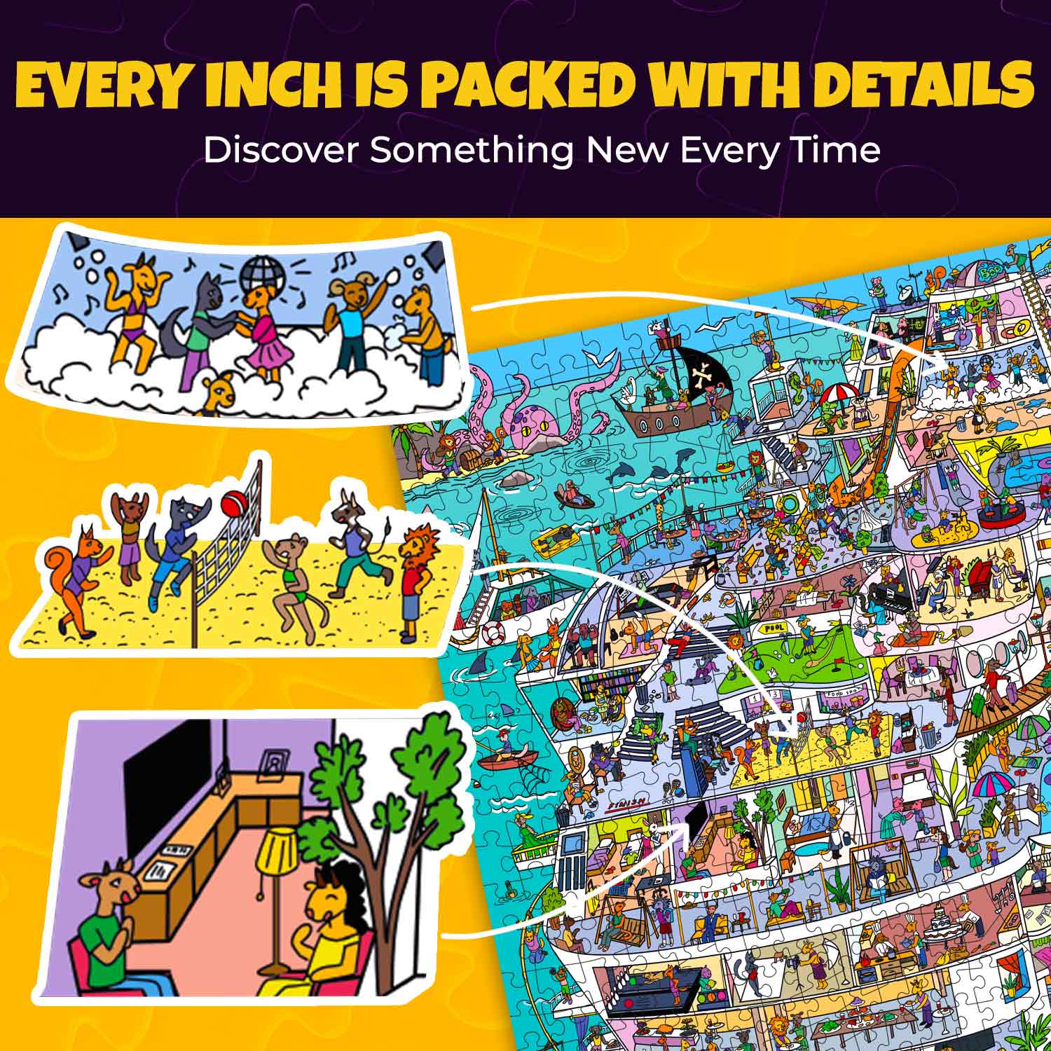 1000 Pcs Jigsaw Puzzle for Adults | Cruise Vistas - Image 4