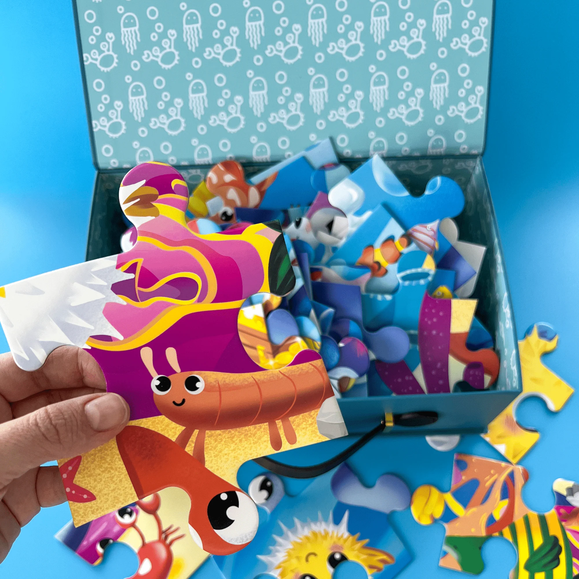 Bundle Set of 2 Giant Floor Puzzles for Kids | Africa, Ocean - Image 3