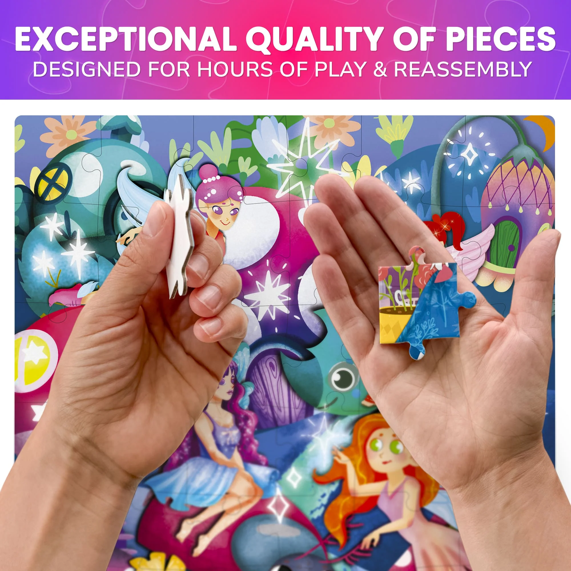 Bundle Set of 8 Puzzles for Kids | Animals, Fairy Tales - Image 6