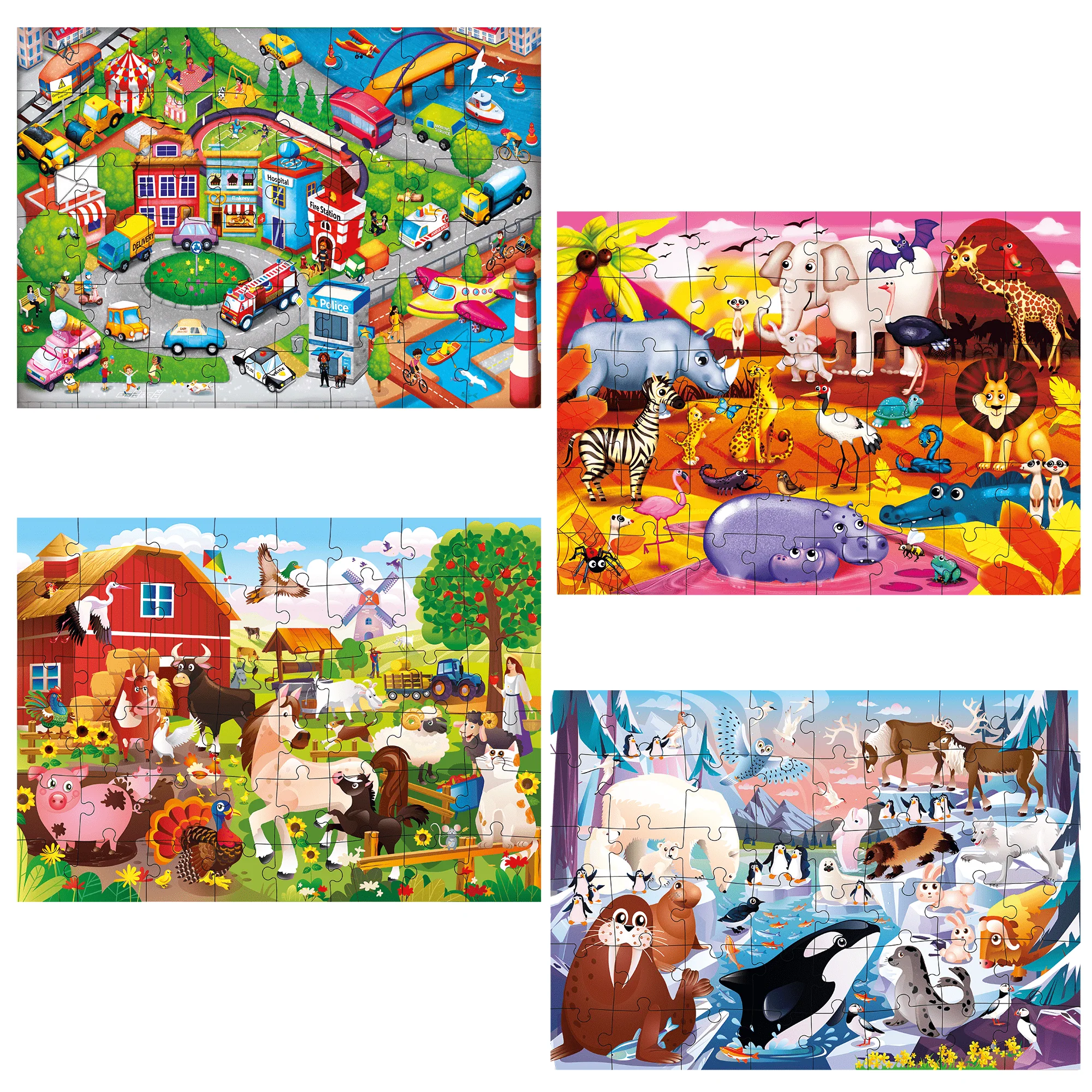 Bundle Set of 8 Puzzles for Kids | Fairy Tales, Animals - Image 6
