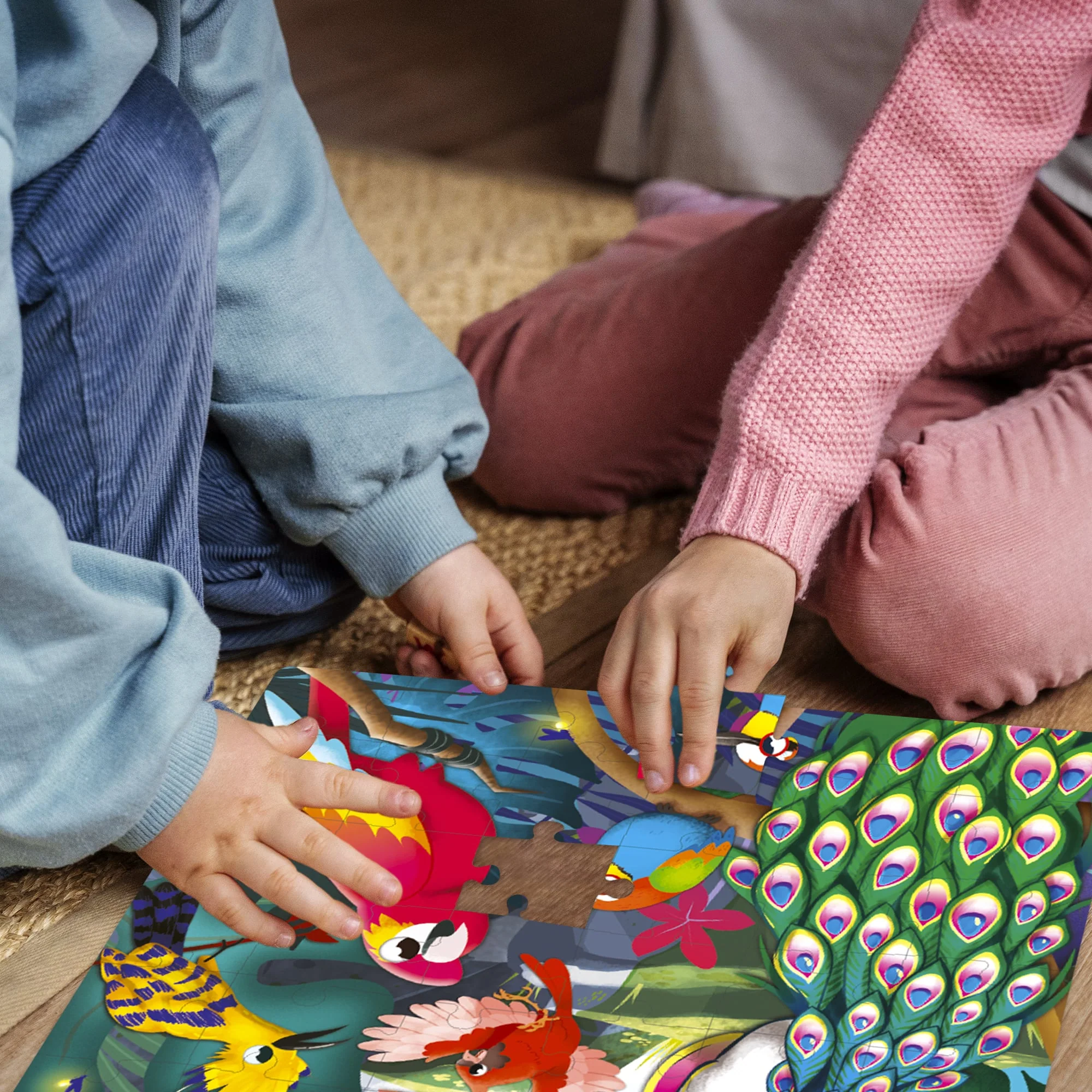 Bundle Set of 8 Puzzles for Kids | Mermaids, Birds - Image 6