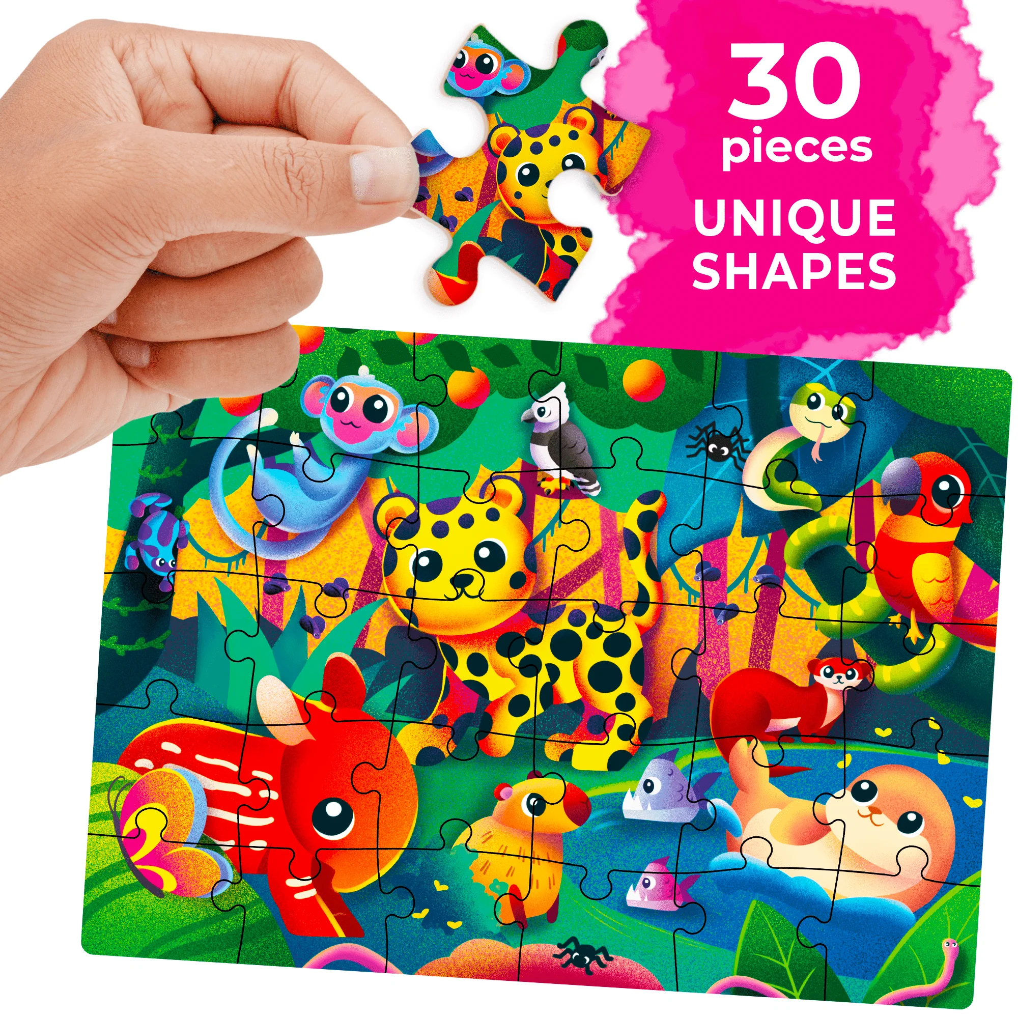 Bundle Set of 8 Puzzles for Kids | Mermaids, Dino, Pets - Image 2