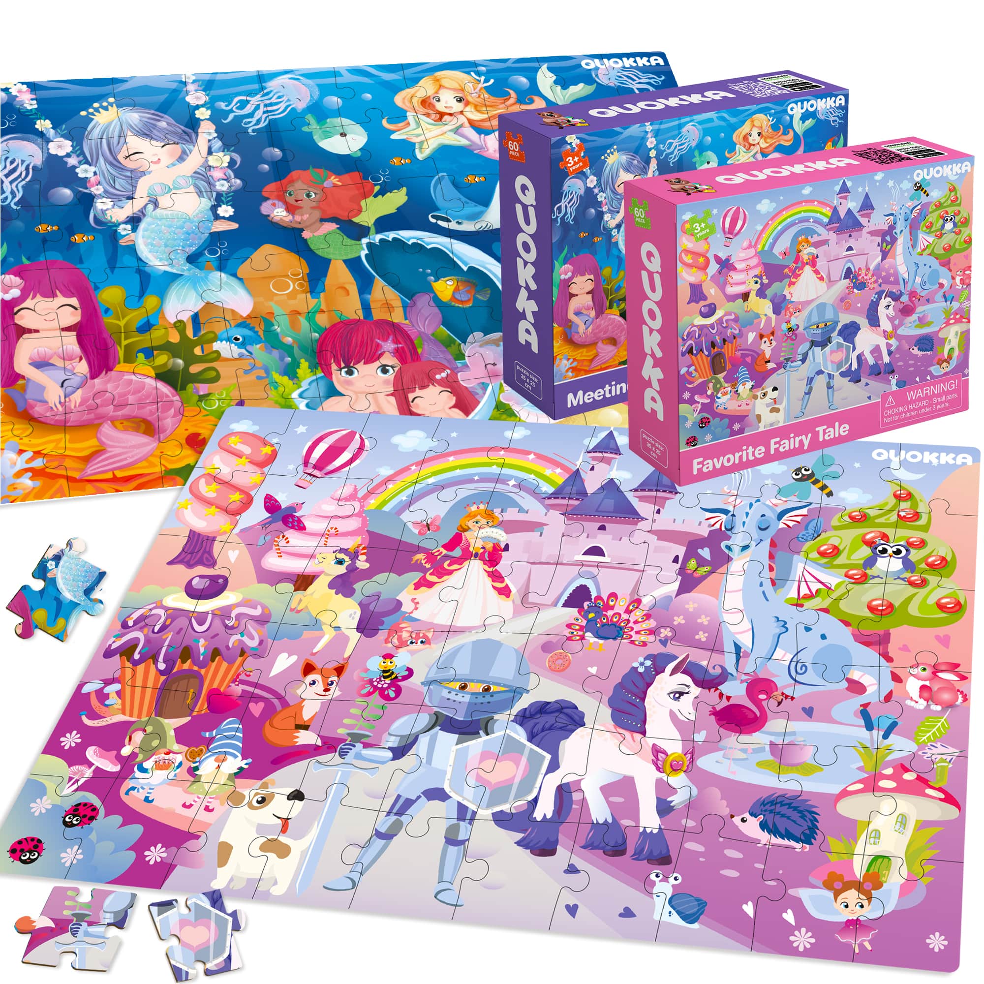 Bundle Set of 8 Puzzles for Kids | Mermaids, Amazonians - Image 3