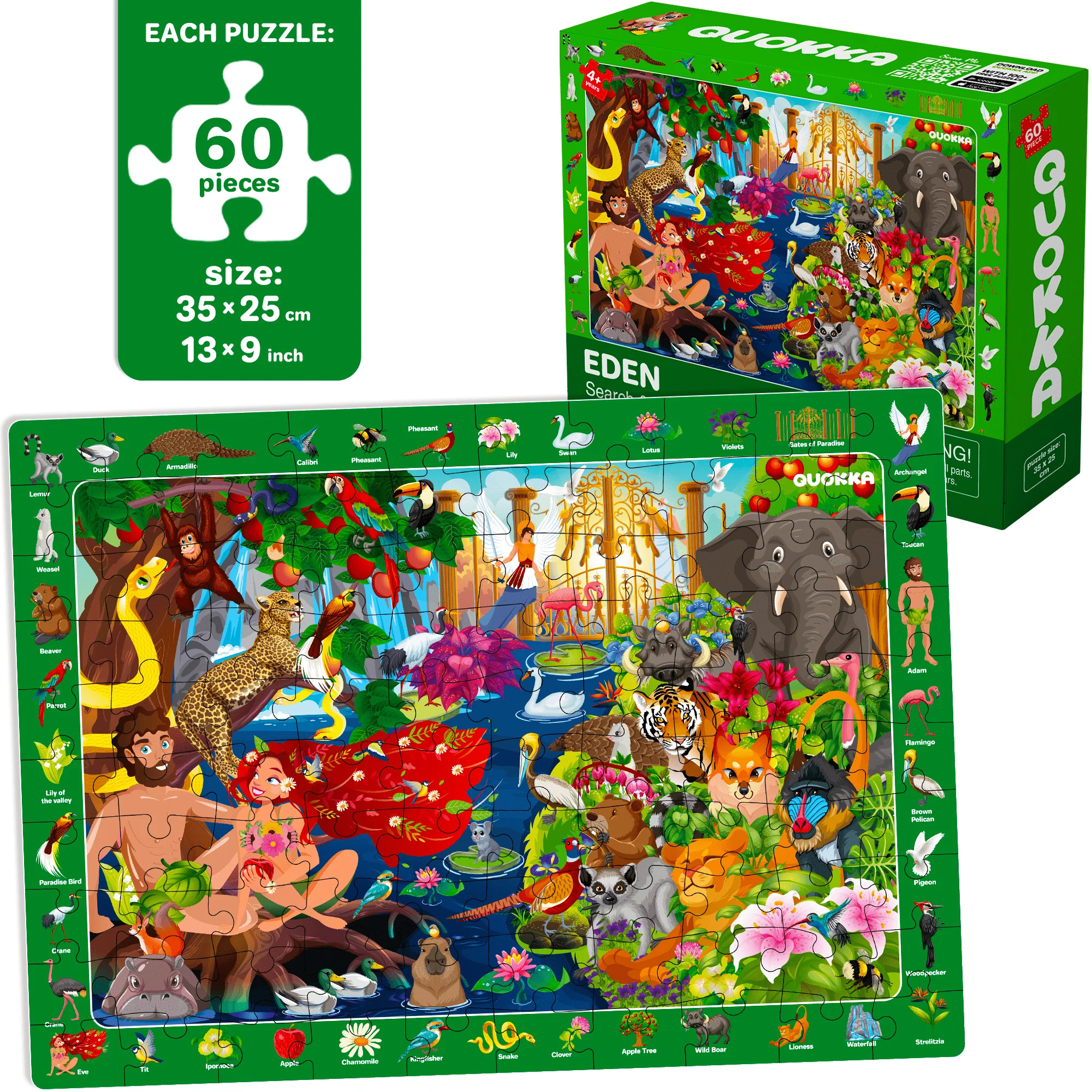 Bundle Set of 8 Puzzles for Kids | Religion Set, City Life - Image 2