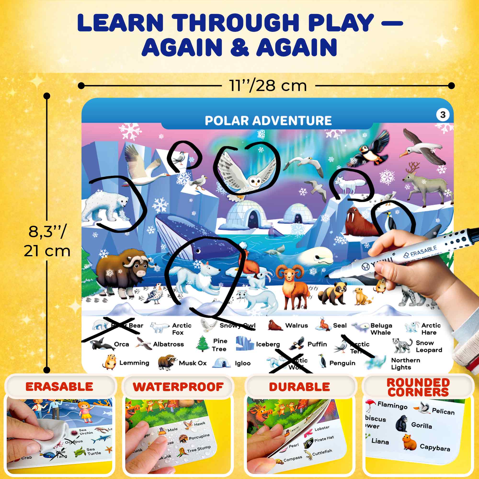 Busy Book for Toddlers - Wildlife Search and Find Activity - Image 3